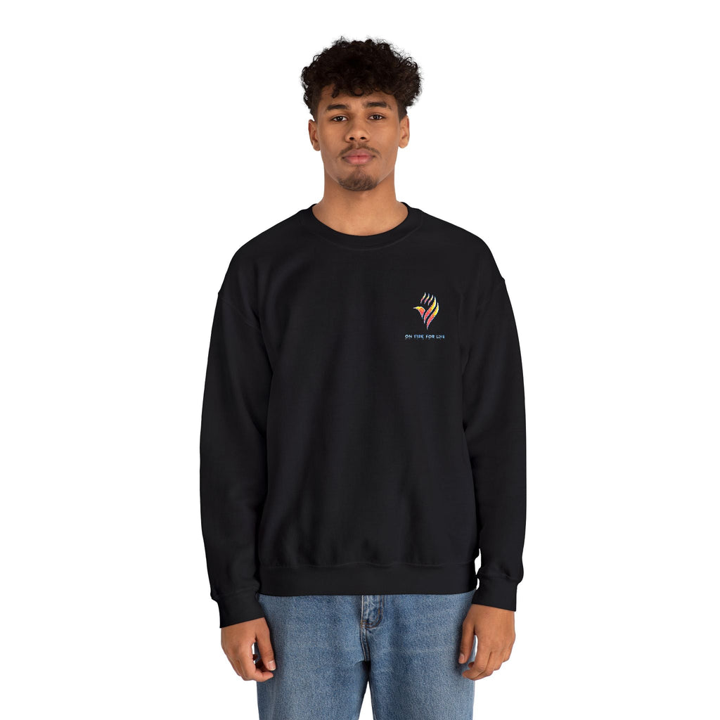 Unisex Heavy Blend - Crewneck Sweatshirt - On Fire For Life