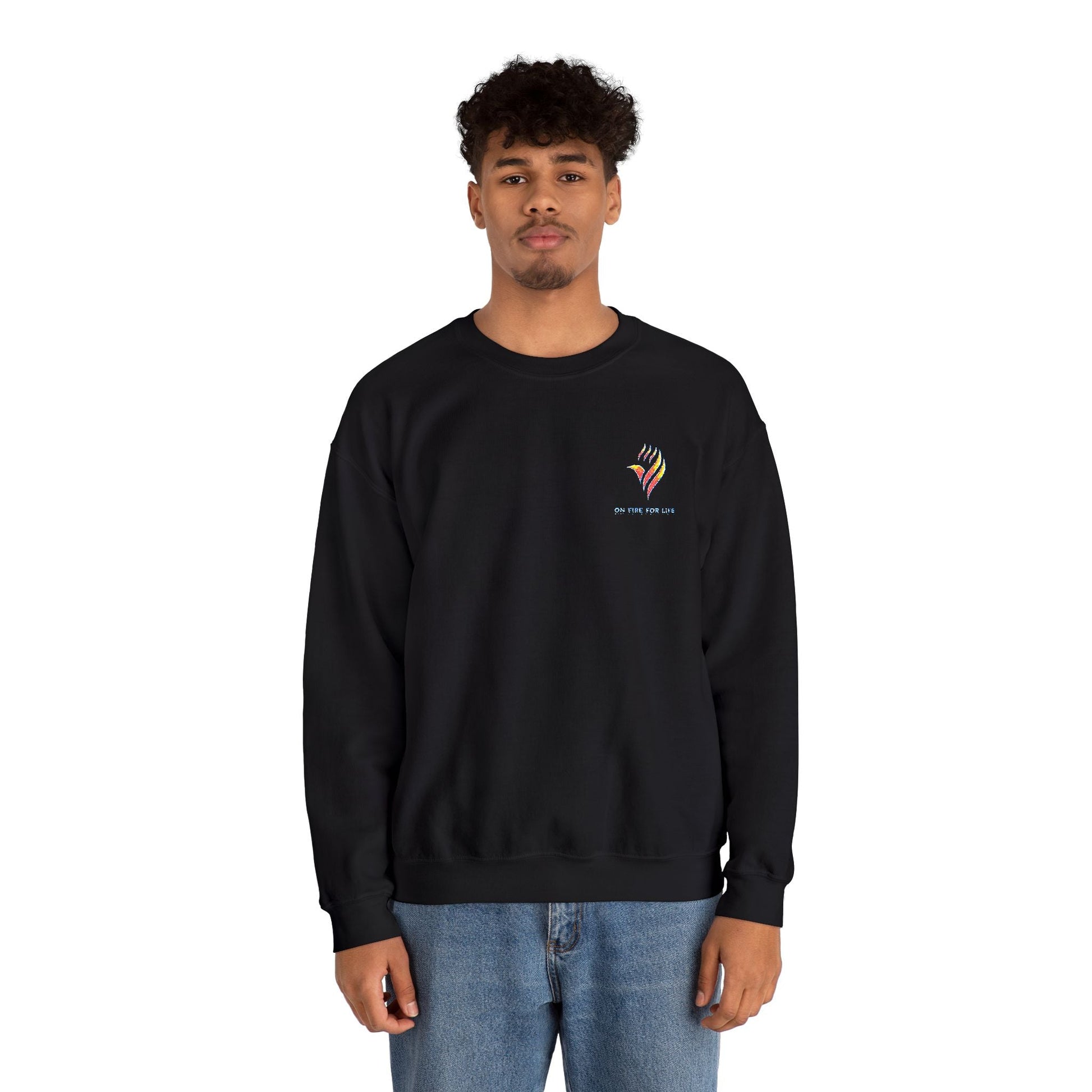 Unisex Heavy Blend - Crewneck Sweatshirt - On Fire For Life