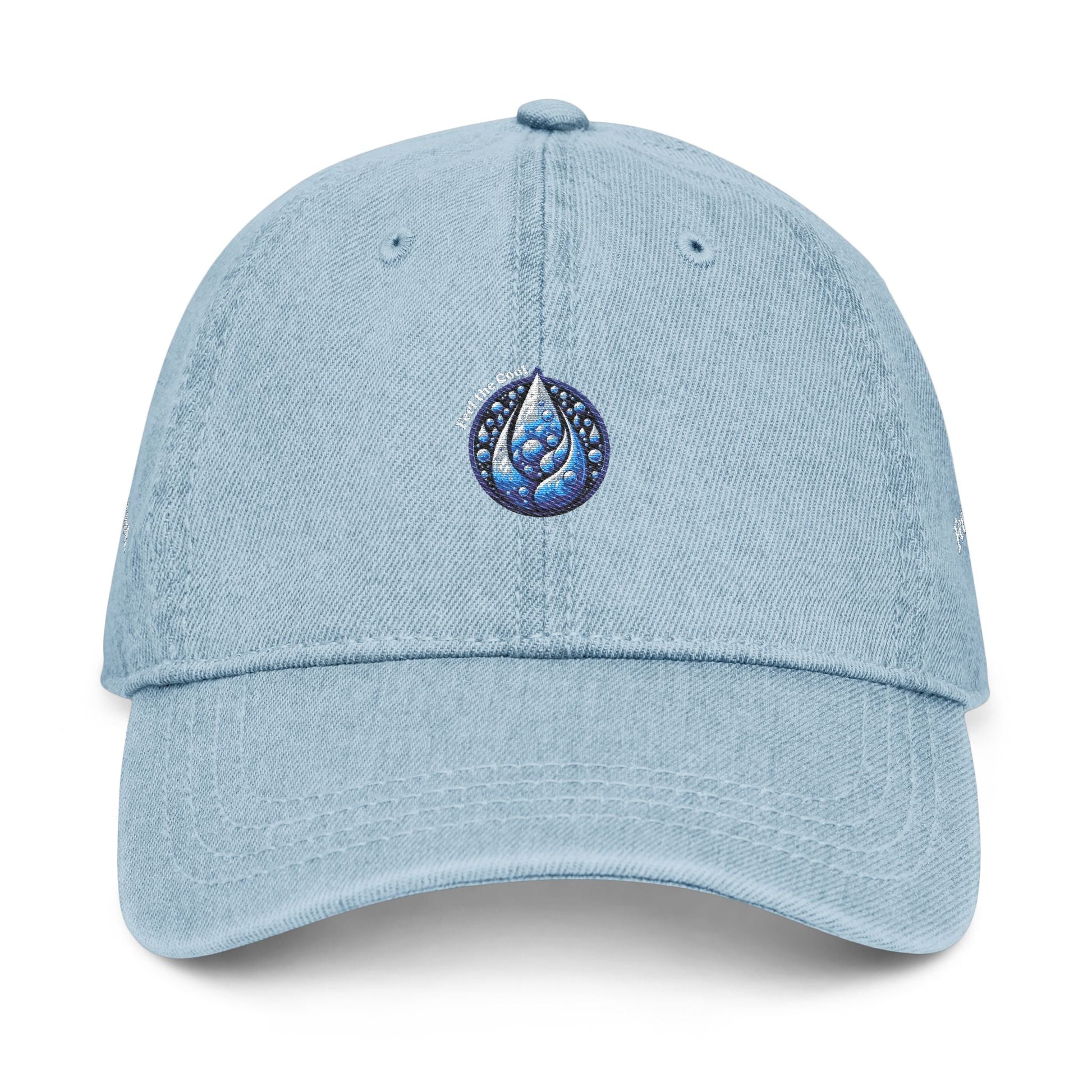 Embroidered Denim Hat – Cove Design for Nature Lovers Feel the Cool