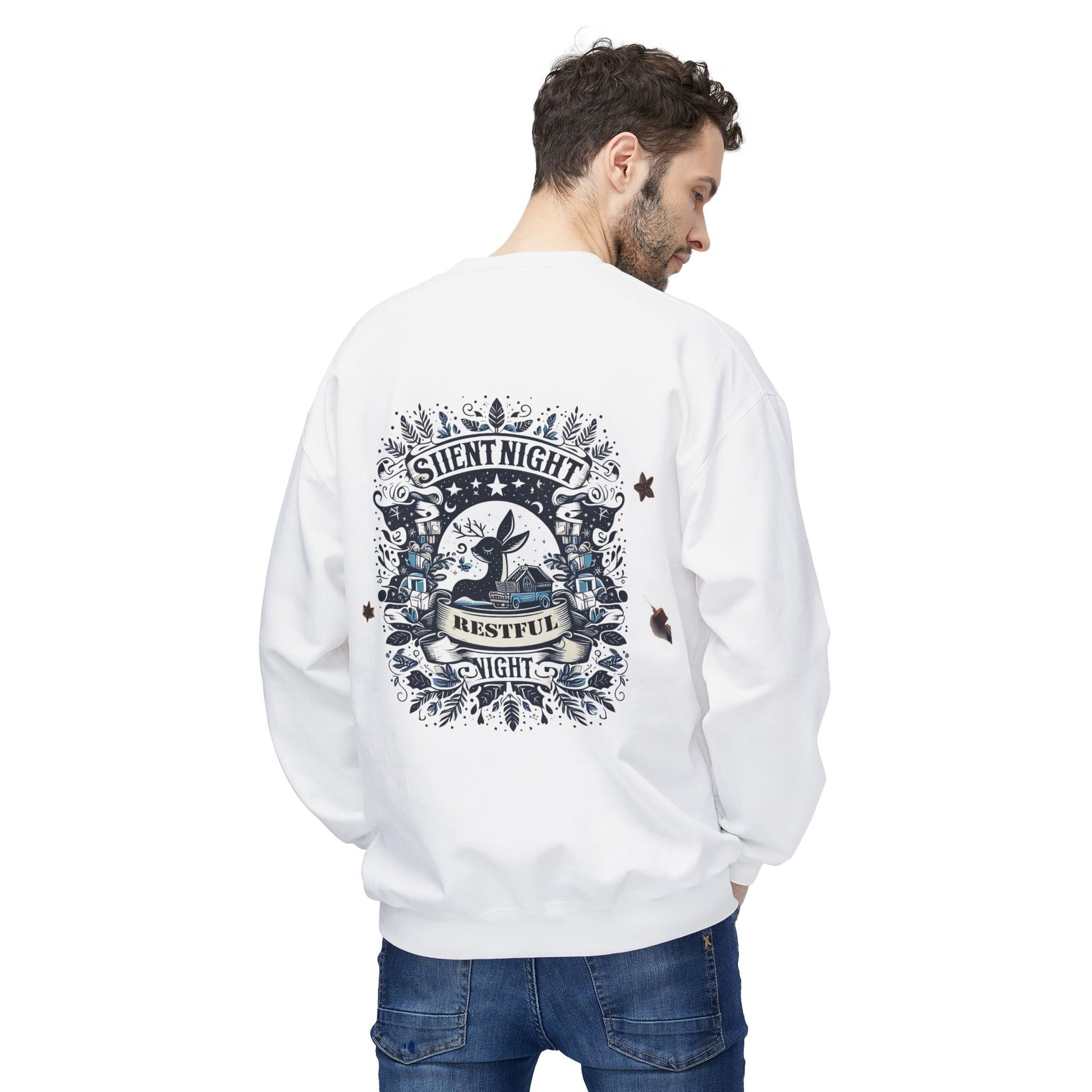 Unisex Midweight Softstyle Fleece Crewneck Sweatshirt - Silent Night