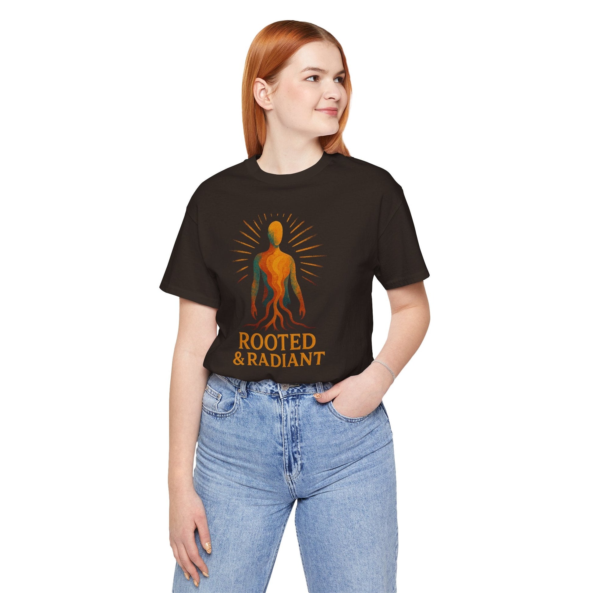 Rooted and Radiant T-shirt | Nature-Inspired Unisex Short Sleeve Tee