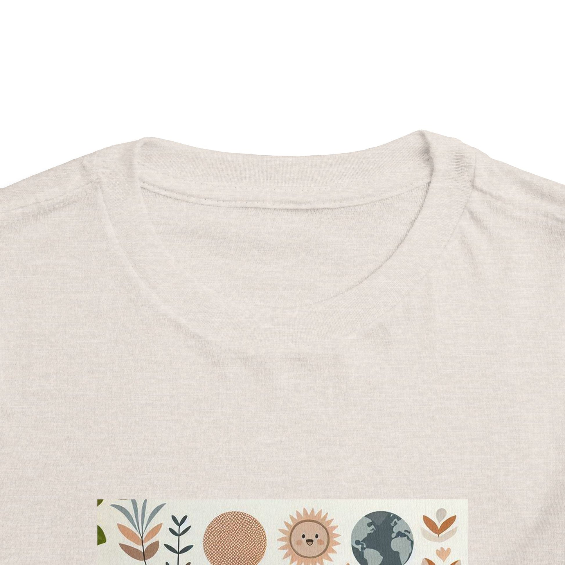 Eco-Friendly Toddler Short Sleeve T-shirt - with Nature Print