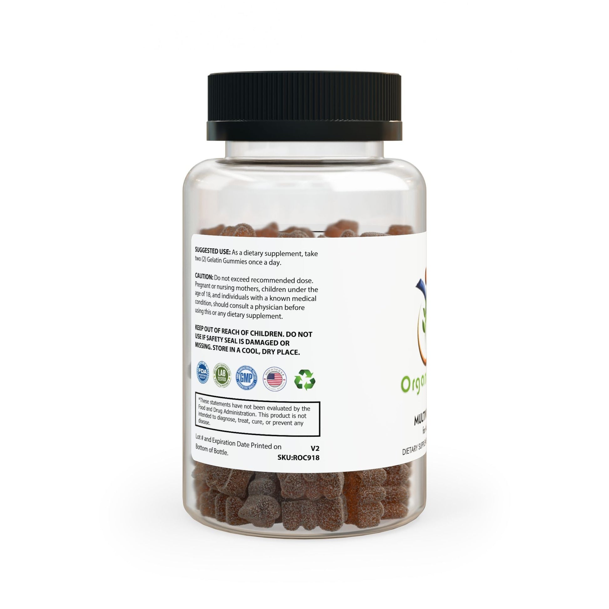 Multivitamin Gummies for Adults - Energy, Antioxidants & Hair Health