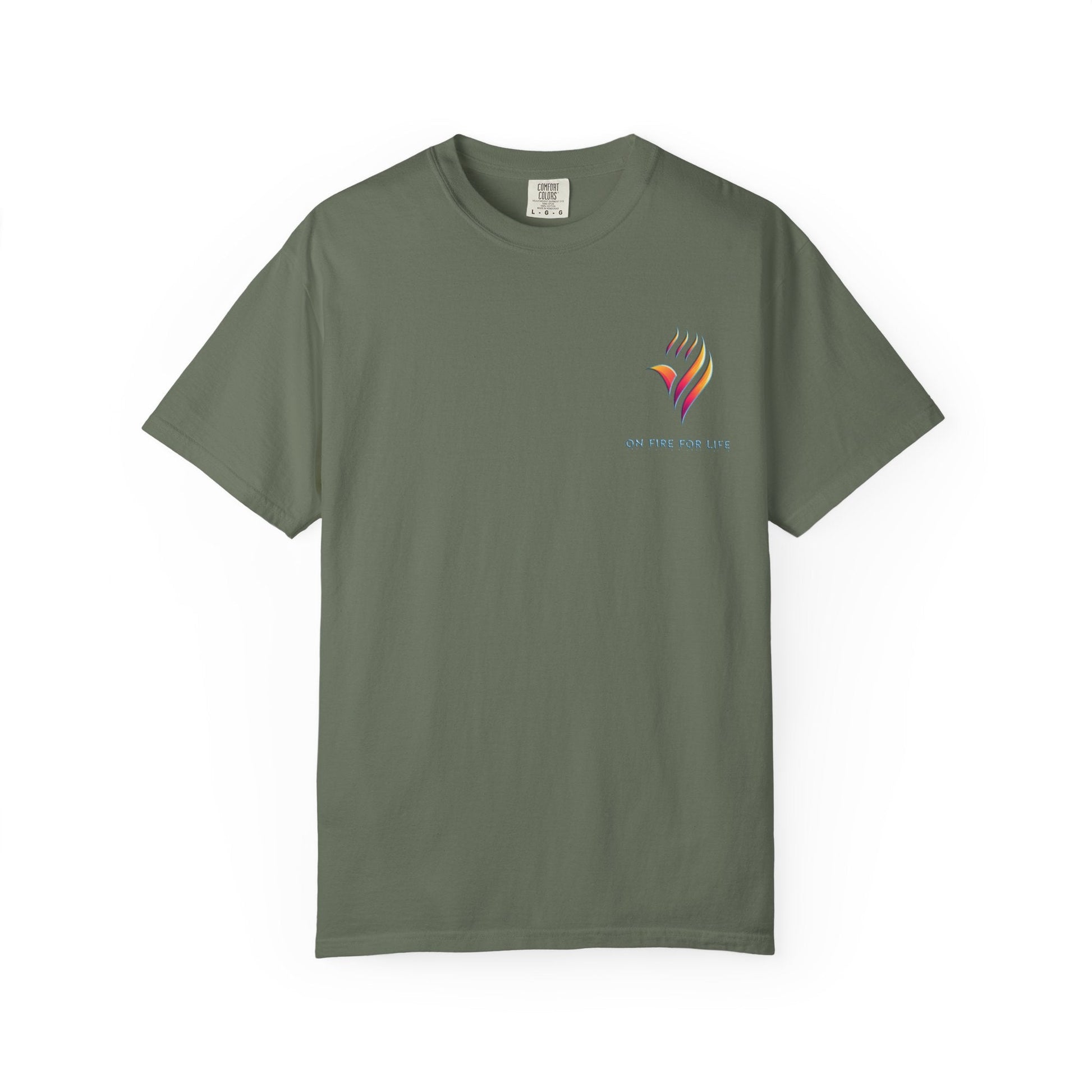 Unisex Garment-Dyed T-shirt - On Fire for Life Ethically Made