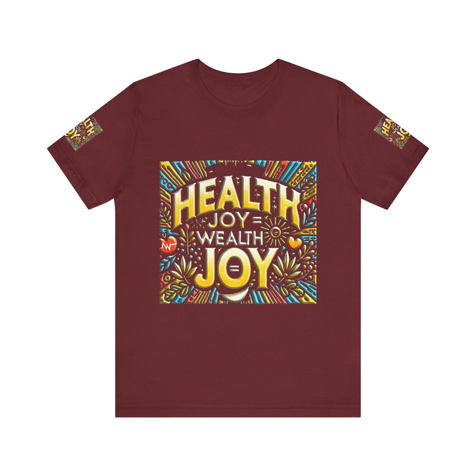 Unisex Jersey Short Sleeve T-shirt – Health Joy - Wealth Joy | Comfy Fit