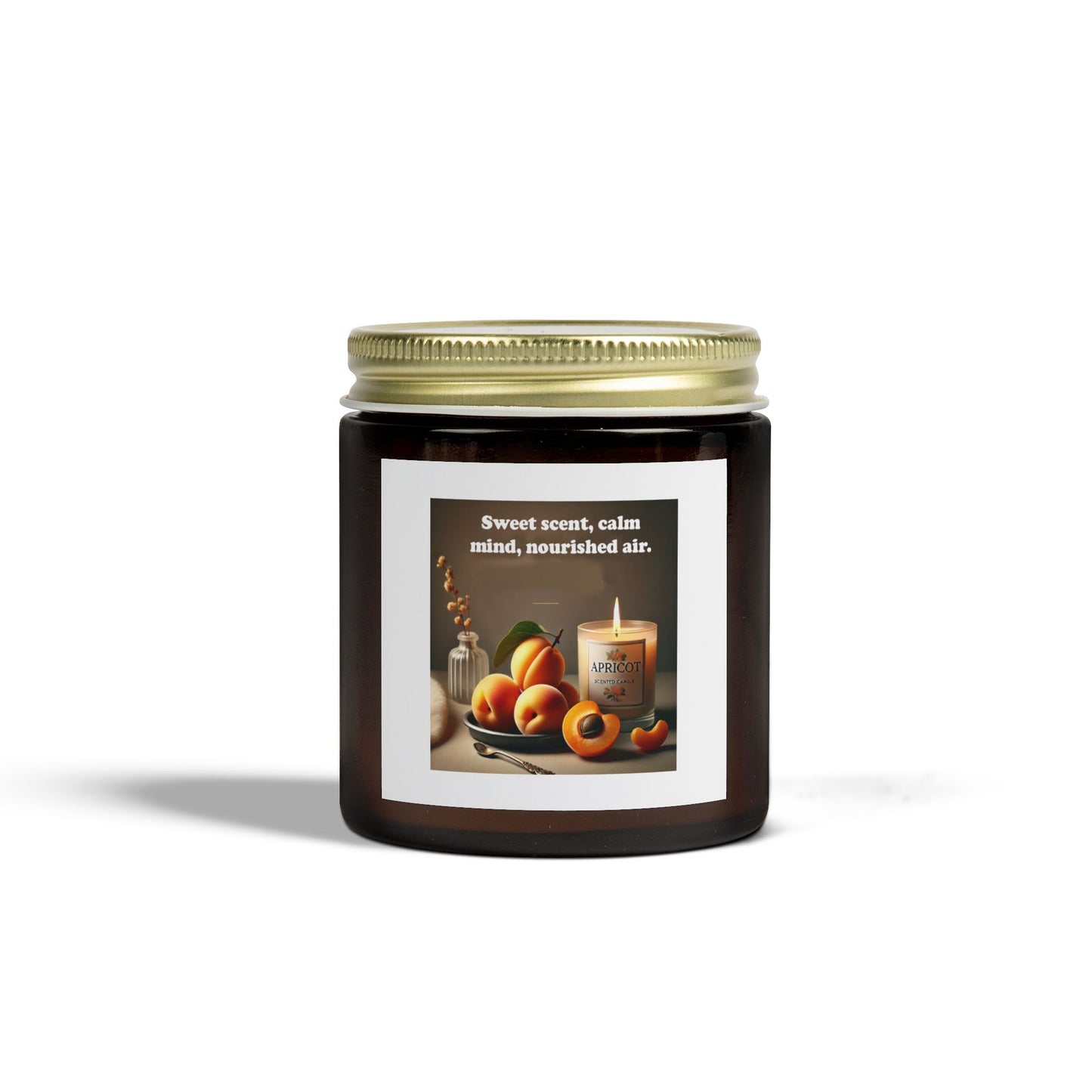 Scented Coconut Apricot Candles (4oz, 9oz)