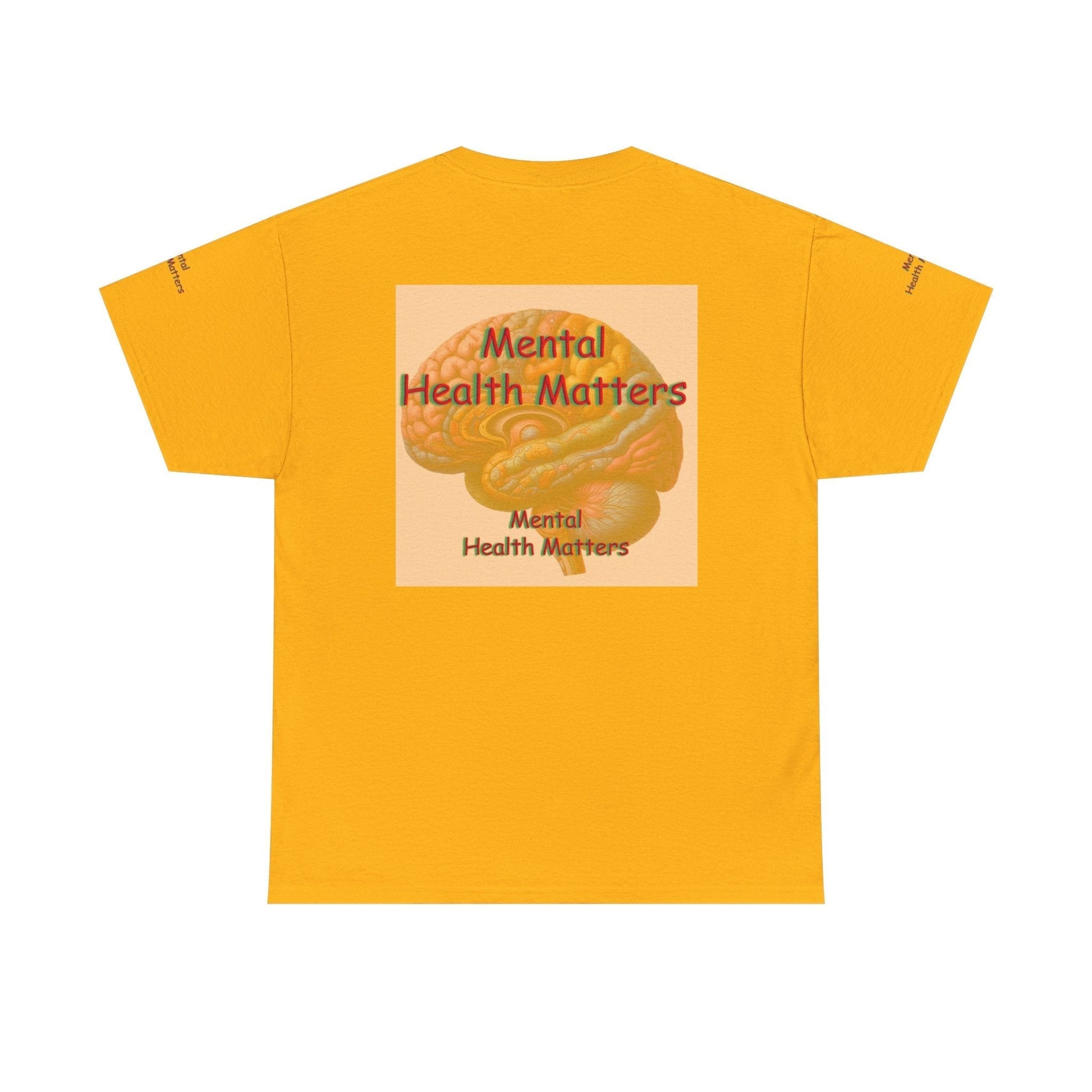 Unisex Heavy Cotton Tee - Mental Health Matters - Stay Focus