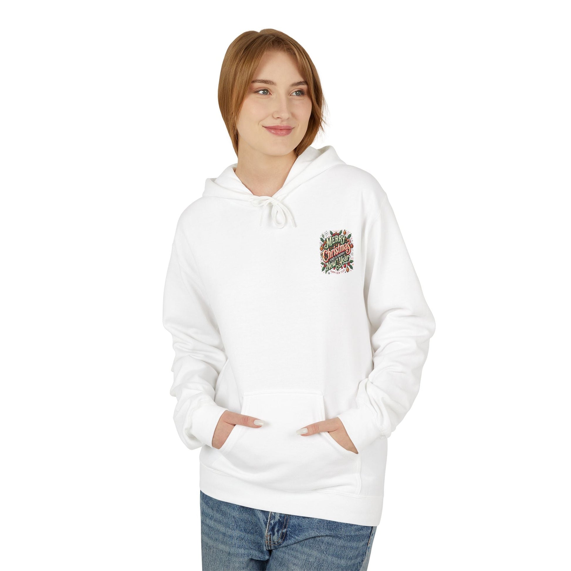 Unisex Midweight Softstyle Fleece Hoodie -  Christmas Holiday Cheer