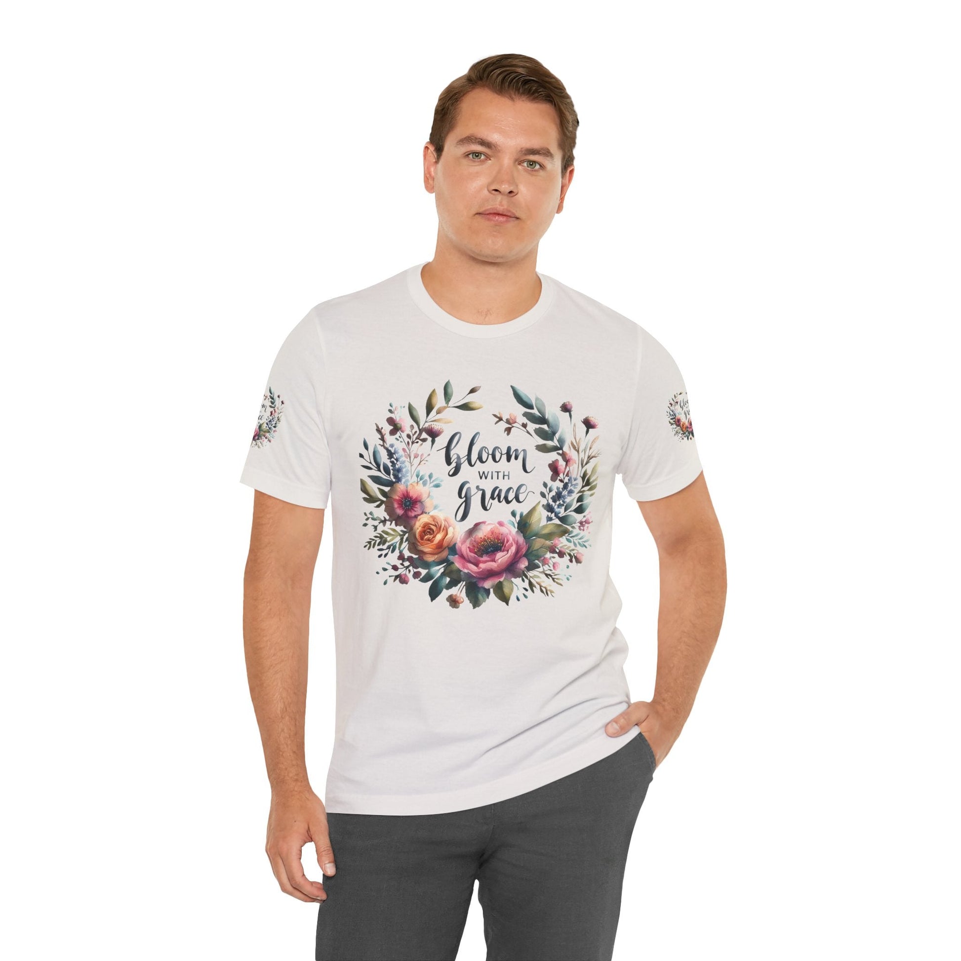 Floral Inspirational T-shirt | Graceful & Vibrant Everyday Wear