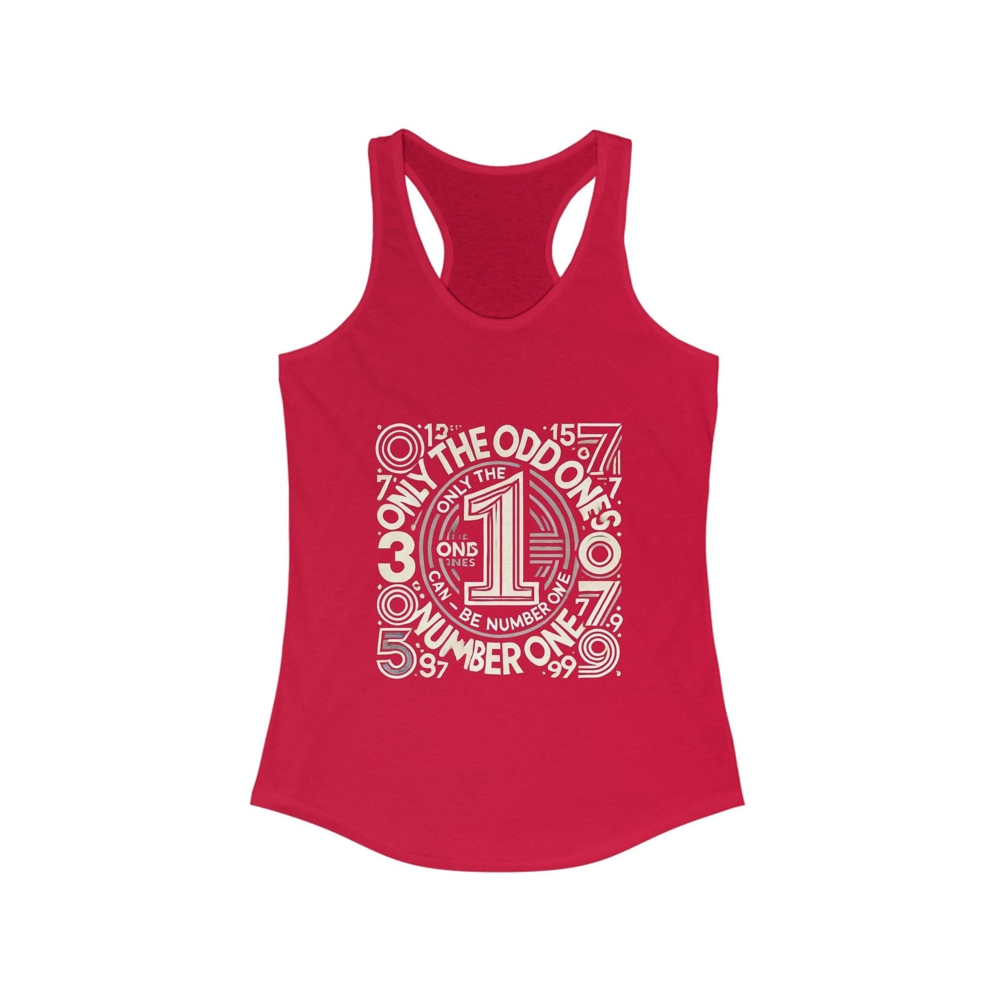 Number One Women Racerback Tank – Unique! Only The Odd Ones