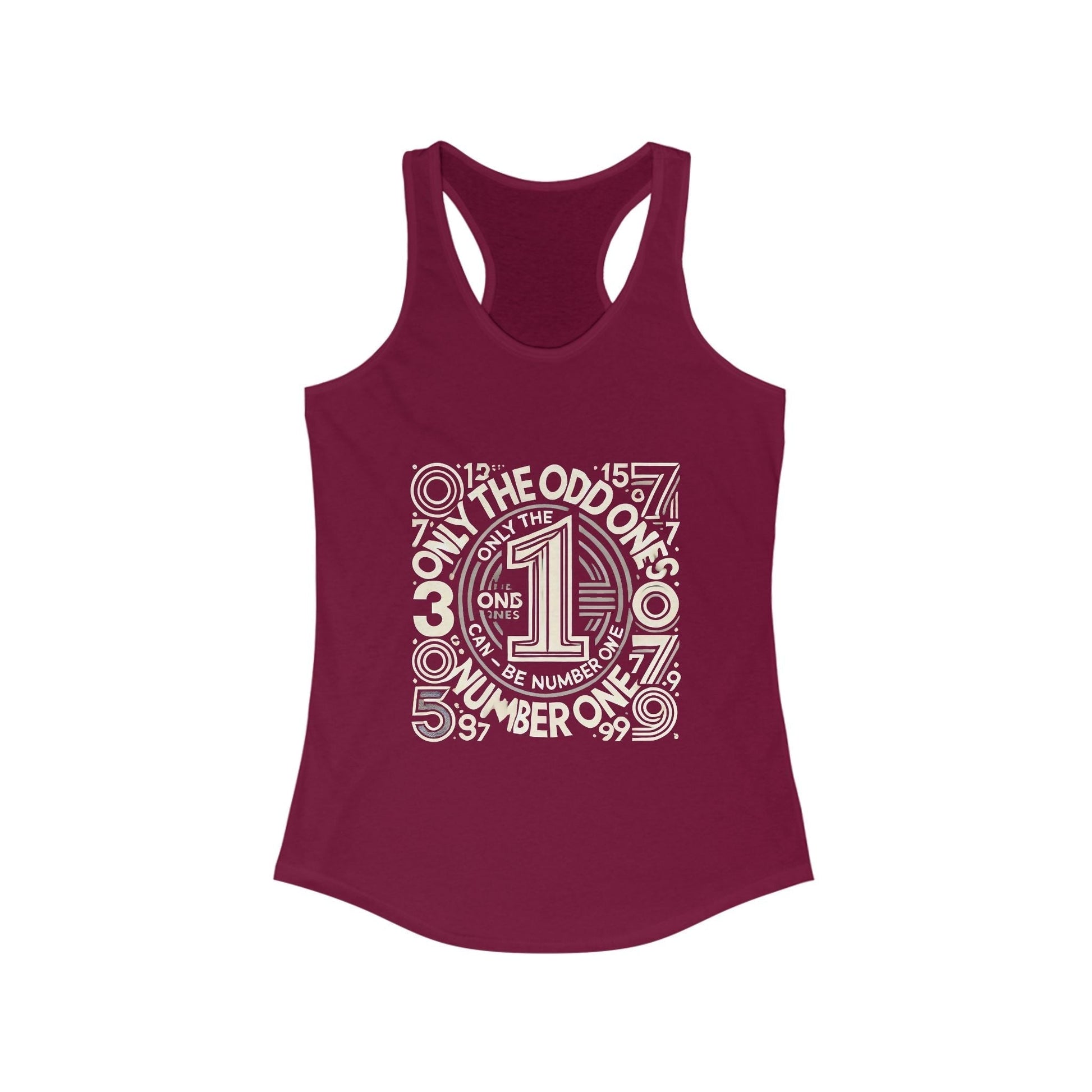 Number One Women Racerback Tank – Unique! Only The Odd Ones