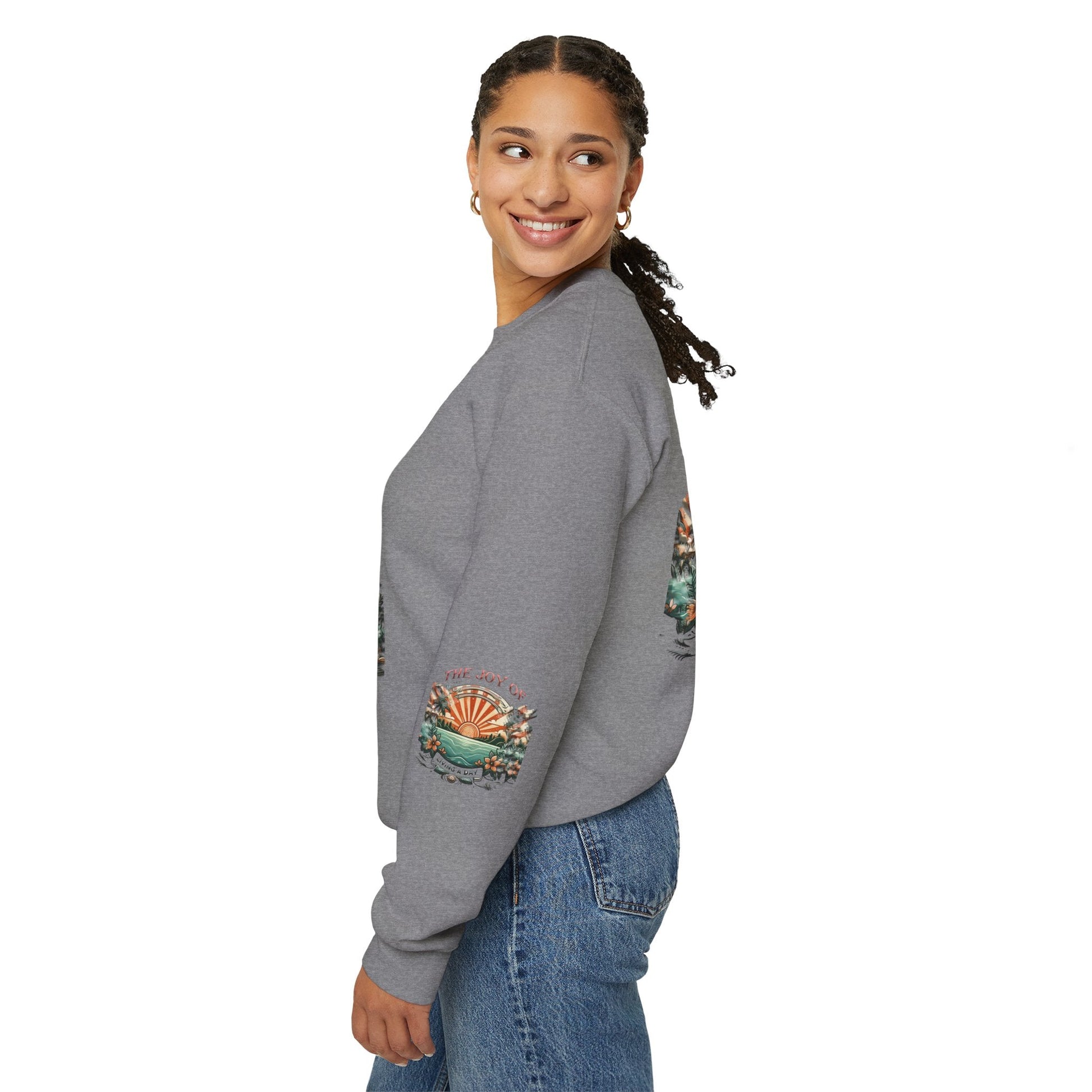 Unisex Heavy Blend - Crewneck Sweatshirt- The Joy Of Living a Day