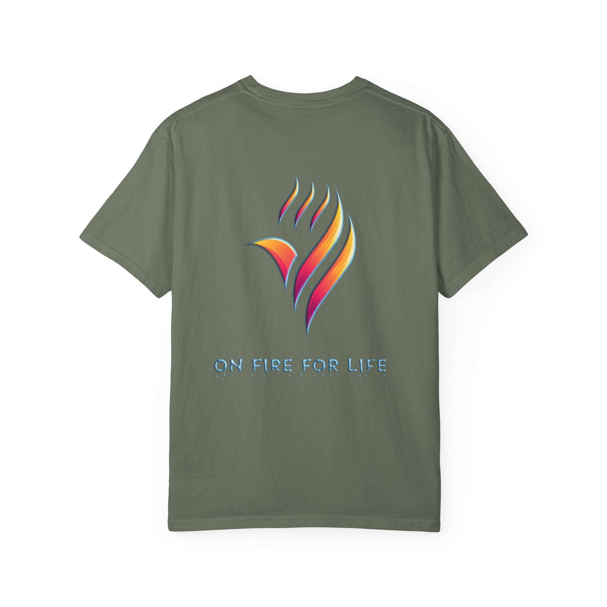 Unisex Garment-Dyed T-shirt - On Fire for Life Ethically Made