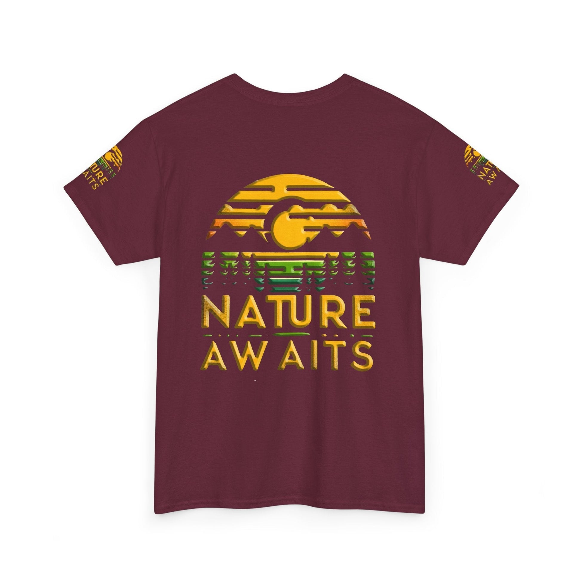 Unisex Heavy Cotton t-shirt nature Awaits t-shirt for Durability