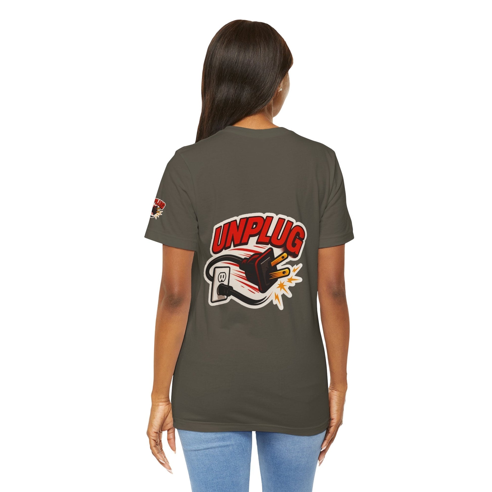 Unplugged Vibes T-shirt - Relax & Recharge Casual Graphic T-Shirt