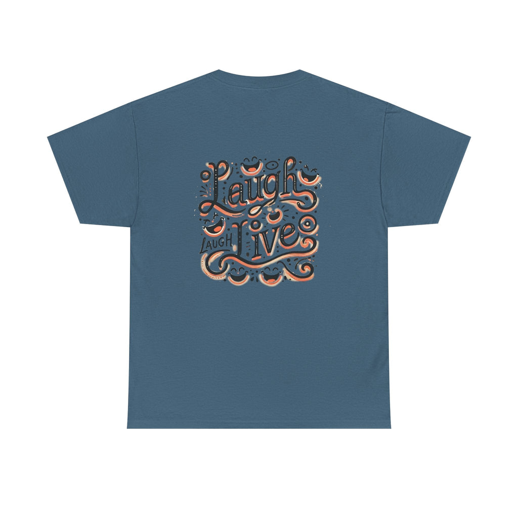 Unisex Heavy Cotton T-shirt  - Laugh Live III Built for Everyday Style