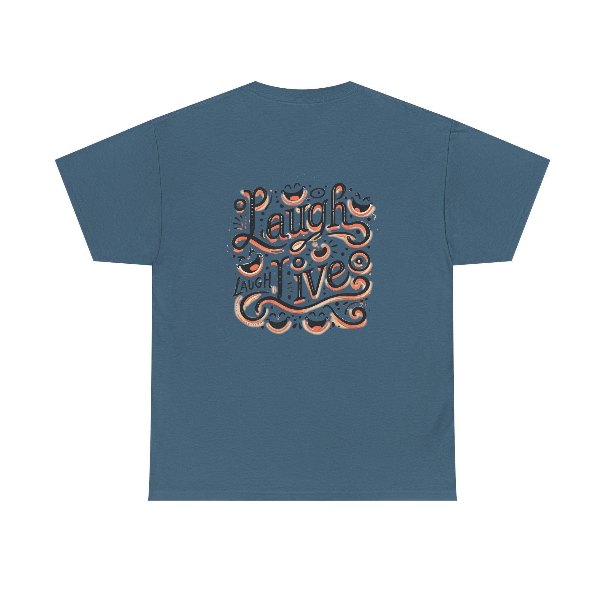 Unisex Heavy Cotton T-shirt  - Laugh Live III Built for Everyday Style