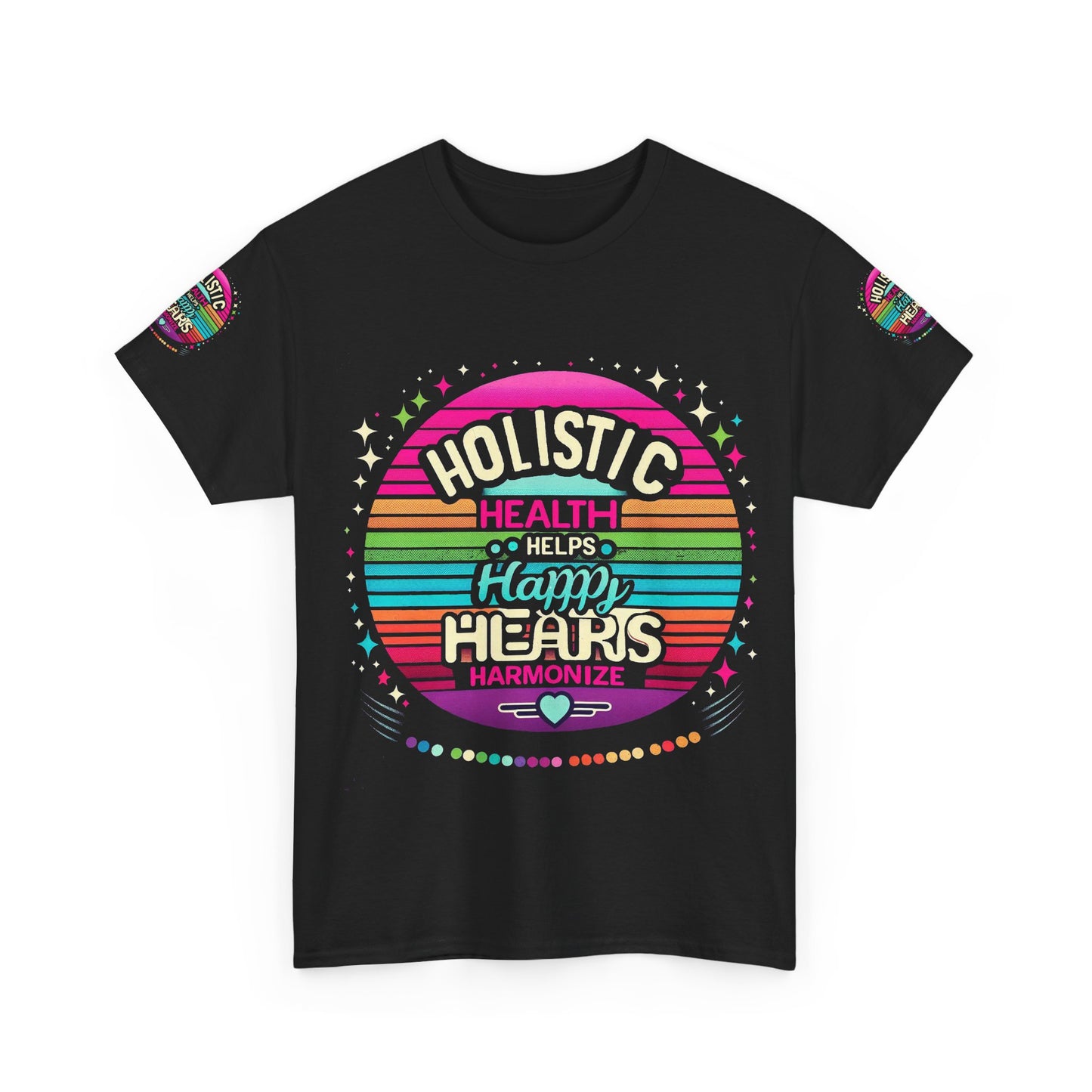 Unisex Heavy Cotton Tee " Holistic Health Heals Happy Hearts"