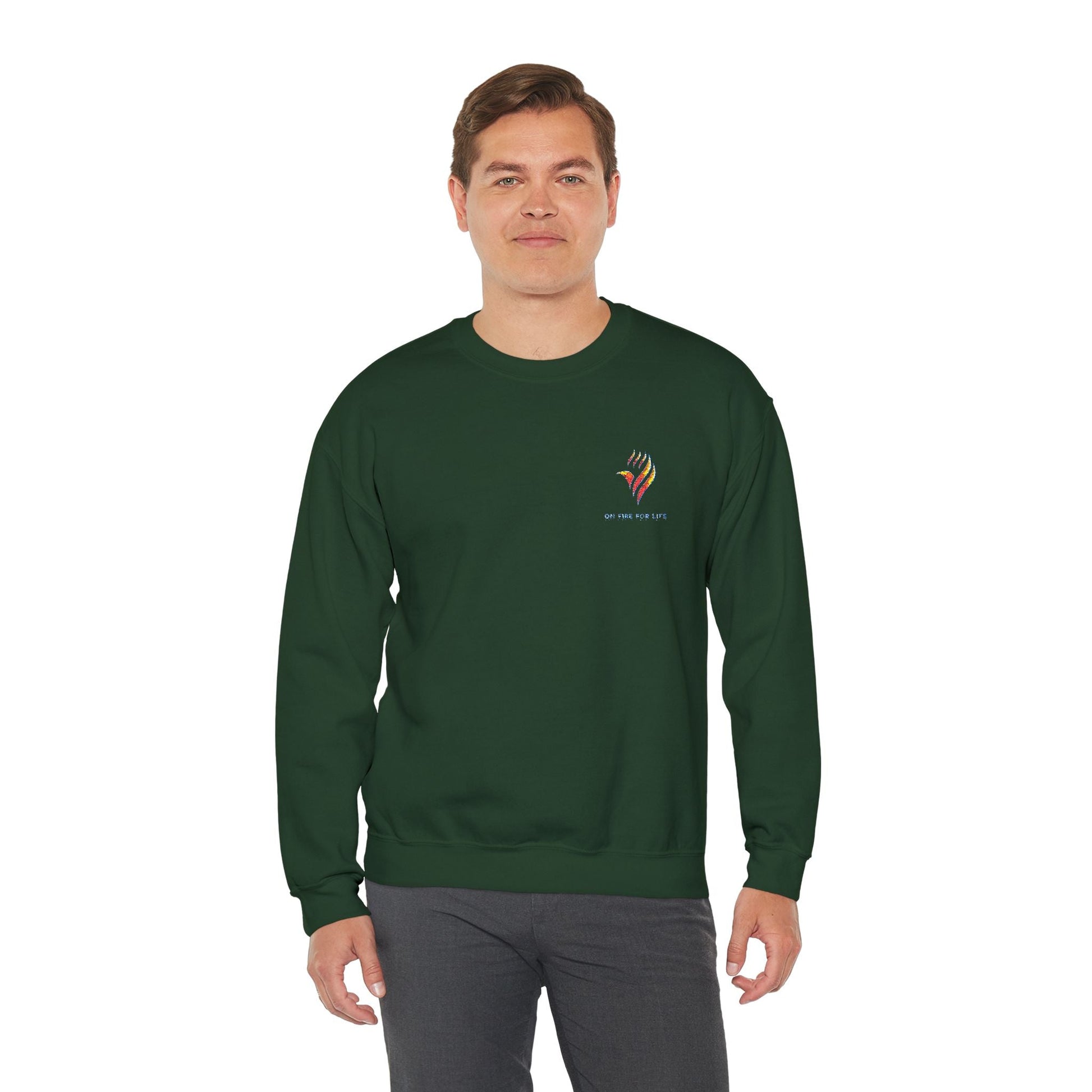 Unisex Heavy Blend - Crewneck Sweatshirt - On Fire For Life