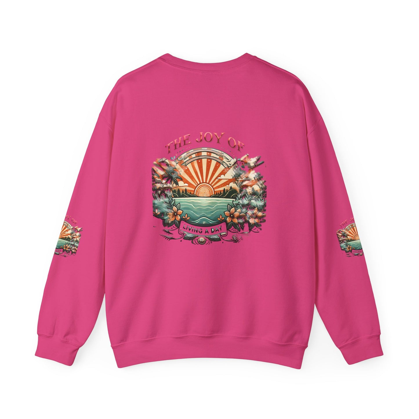 Unisex Heavy Blend™ Crewneck Sweatshirt" The Joy Of Living a Day"