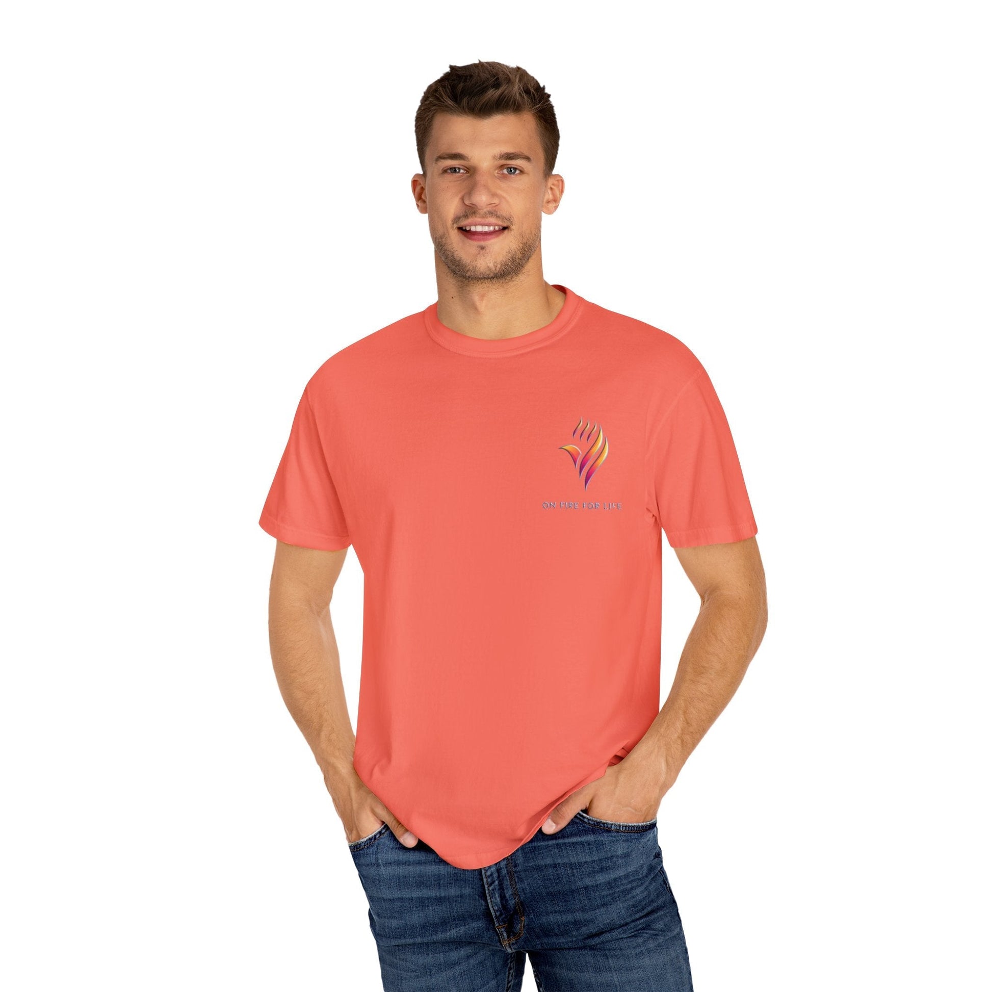 Unisex Garment-Dyed T-shirt - On Fire for Life Ethically Made