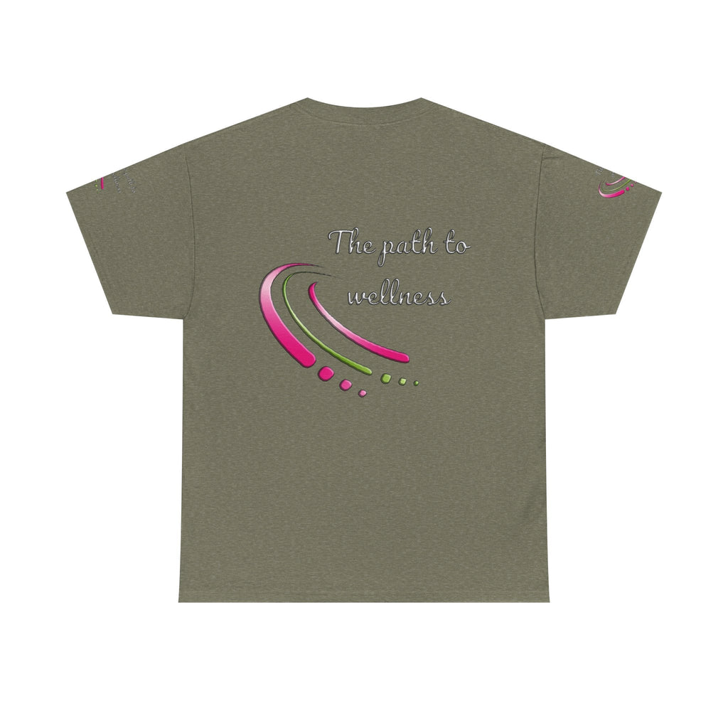 Unisex Welllness Heavy Cotton T-shirt - The Path To Wellness  Everyday