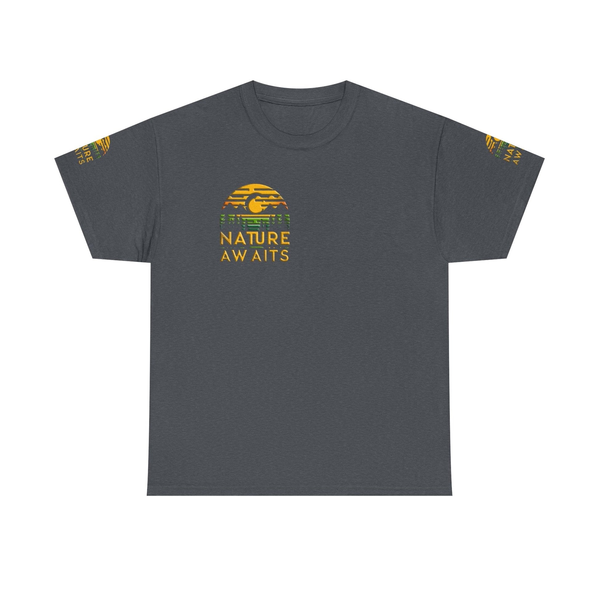 Unisex Heavy Cotton t-shirt nature Awaits t-shirt for Durability
