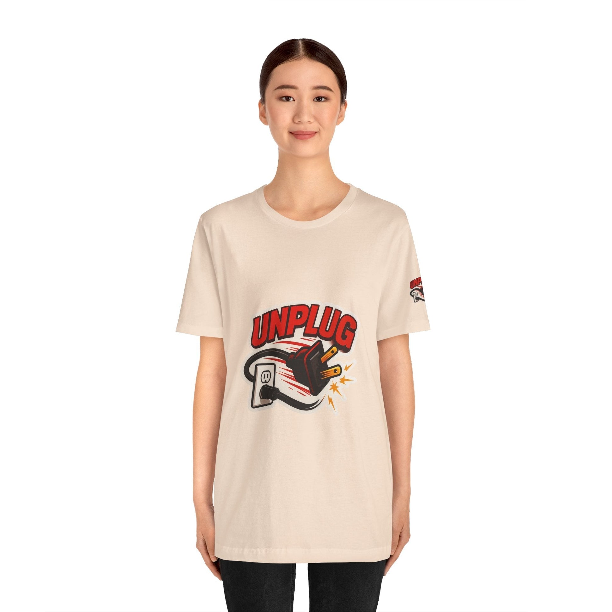 Unplugged Vibes T-shirt - Relax & Recharge Casual Graphic T-Shirt