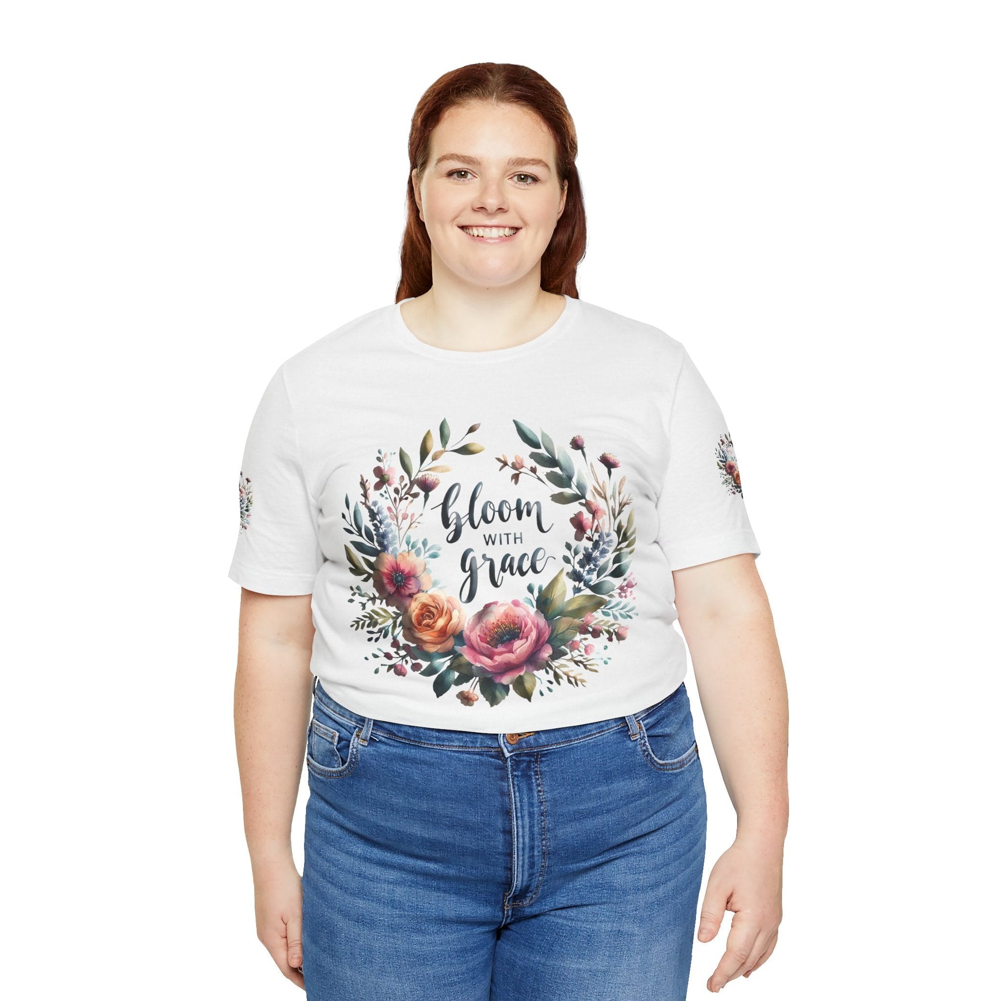 Floral Inspirational T-shirt | Graceful & Vibrant Everyday Wear