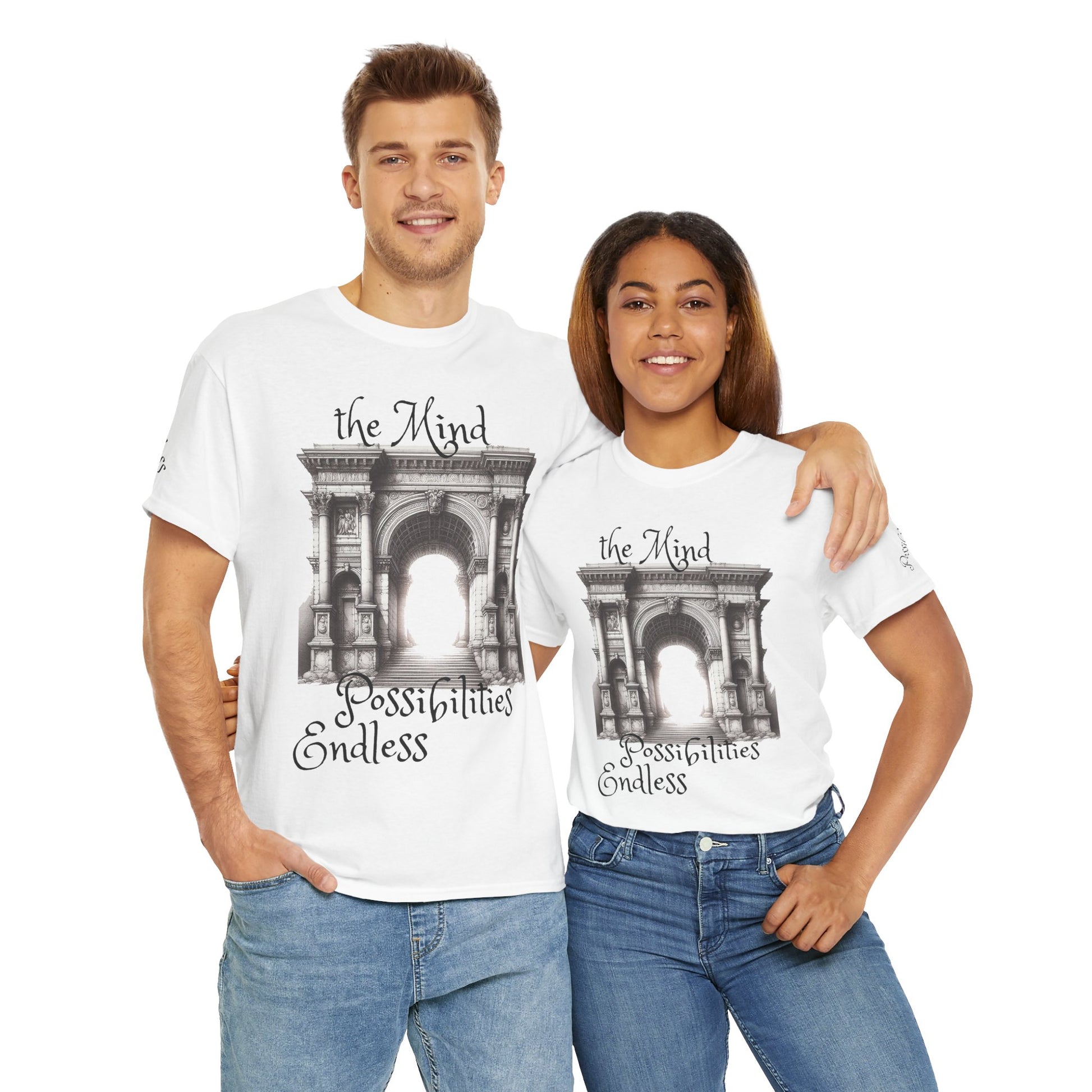 Unisex Heavy Cotton T-shirt - The Mind - Endless Possibilities Endless