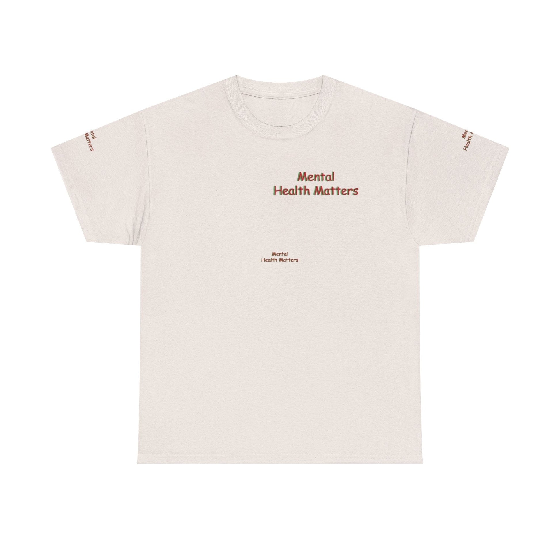 Unisex Heavy Cotton T-shirt - Mental Health Matter Stay Focus