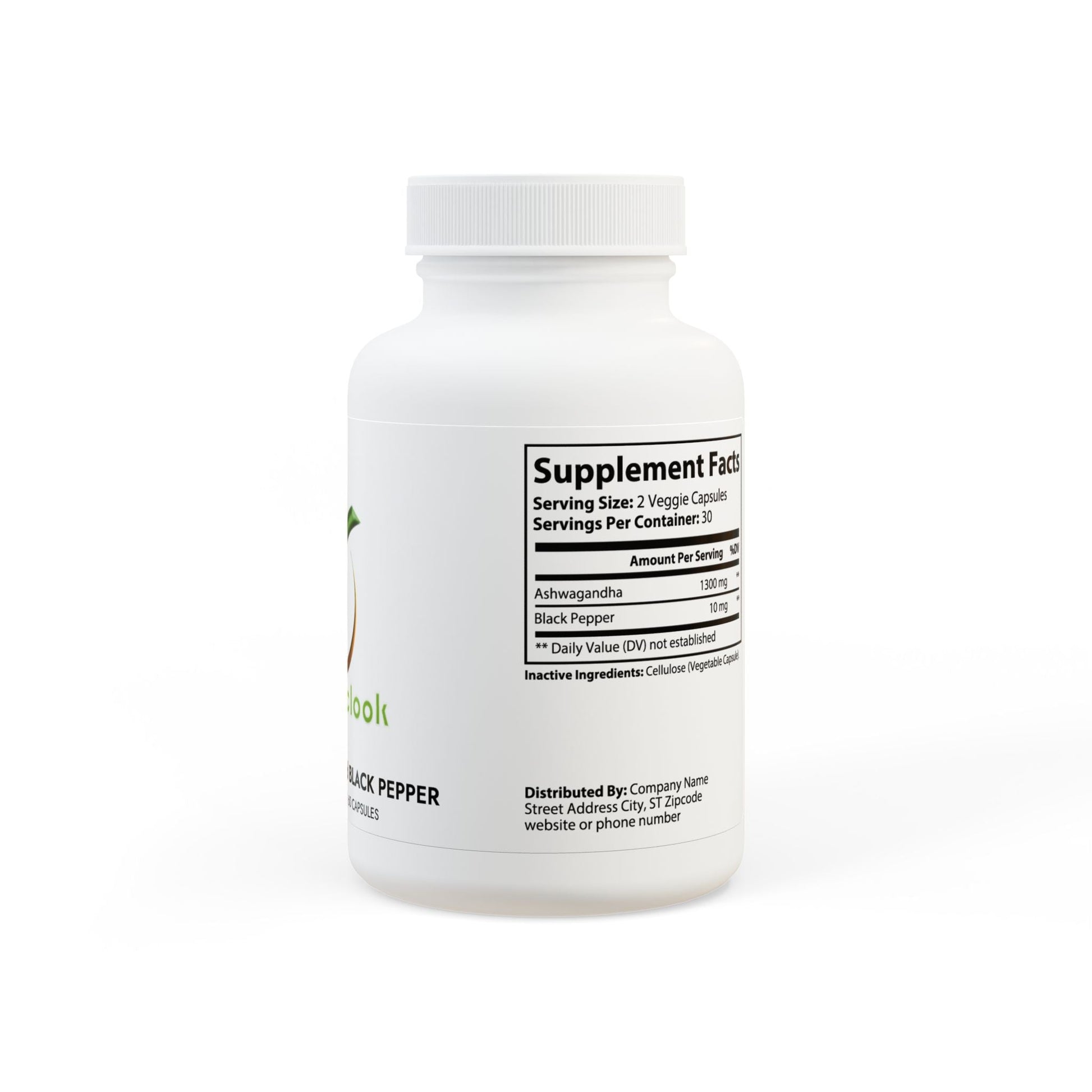 Ashwagandha and Black Pepper Supplement – Stress & Focus Support