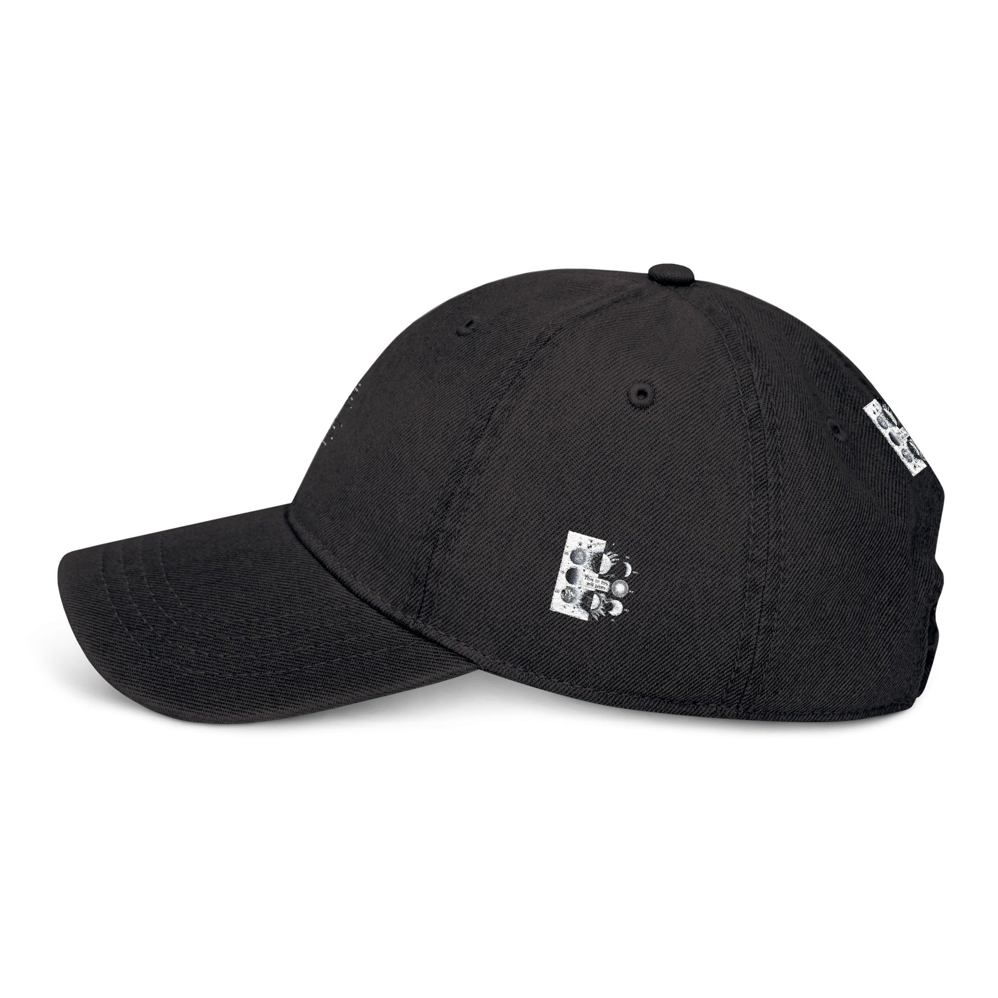 Cosmic Embroidered Denim Hat - This to will Passs black collection