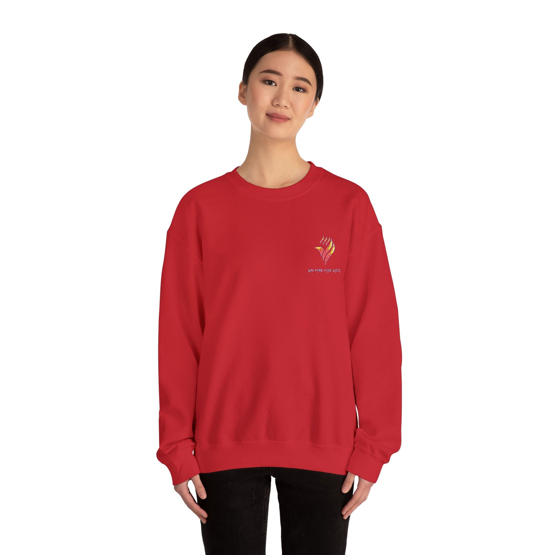 Unisex Heavy Blend - Crewneck Sweatshirt - On Fire For Life