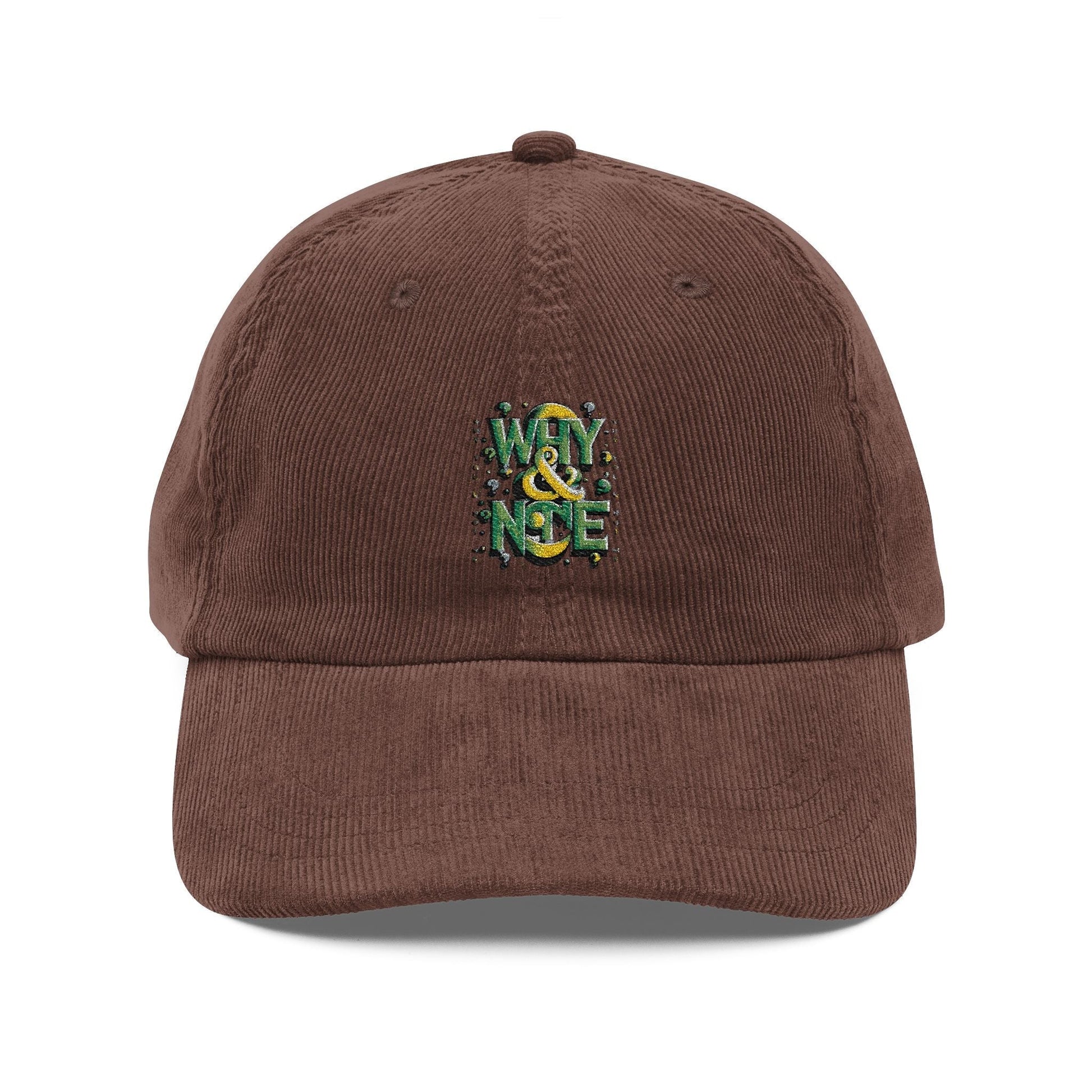 Vintage Corduroy Cap with Embroidery - Stylish Retro Hat for Every Occasion