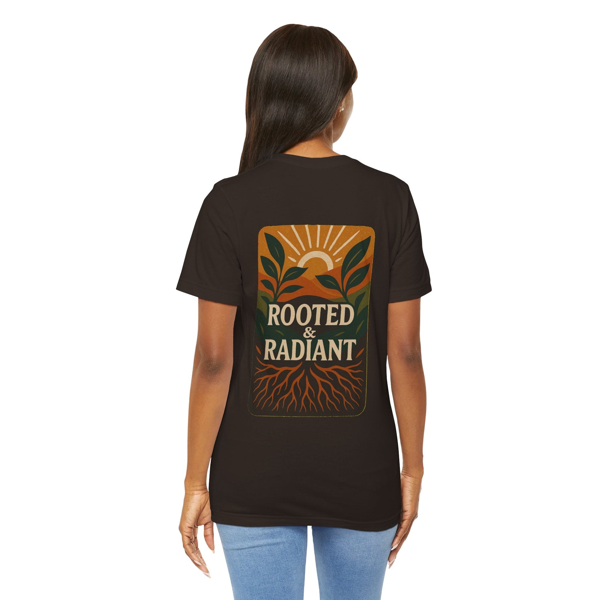 Rooted and Radiant T-shirt | Nature-Inspired Unisex Short Sleeve Tee