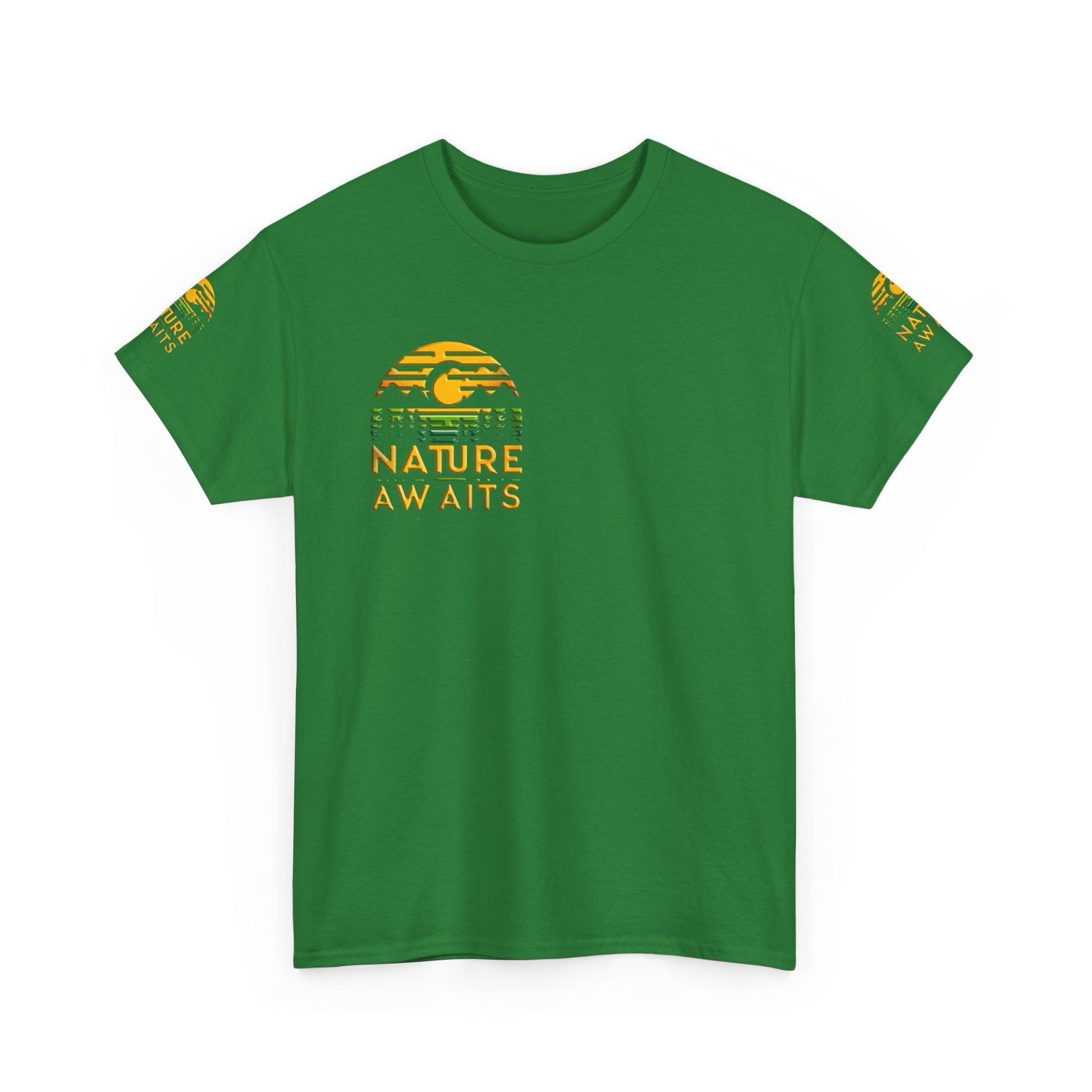 Unisex Heavy Cotton t-shirt nature Awaits t-shirt for Durability