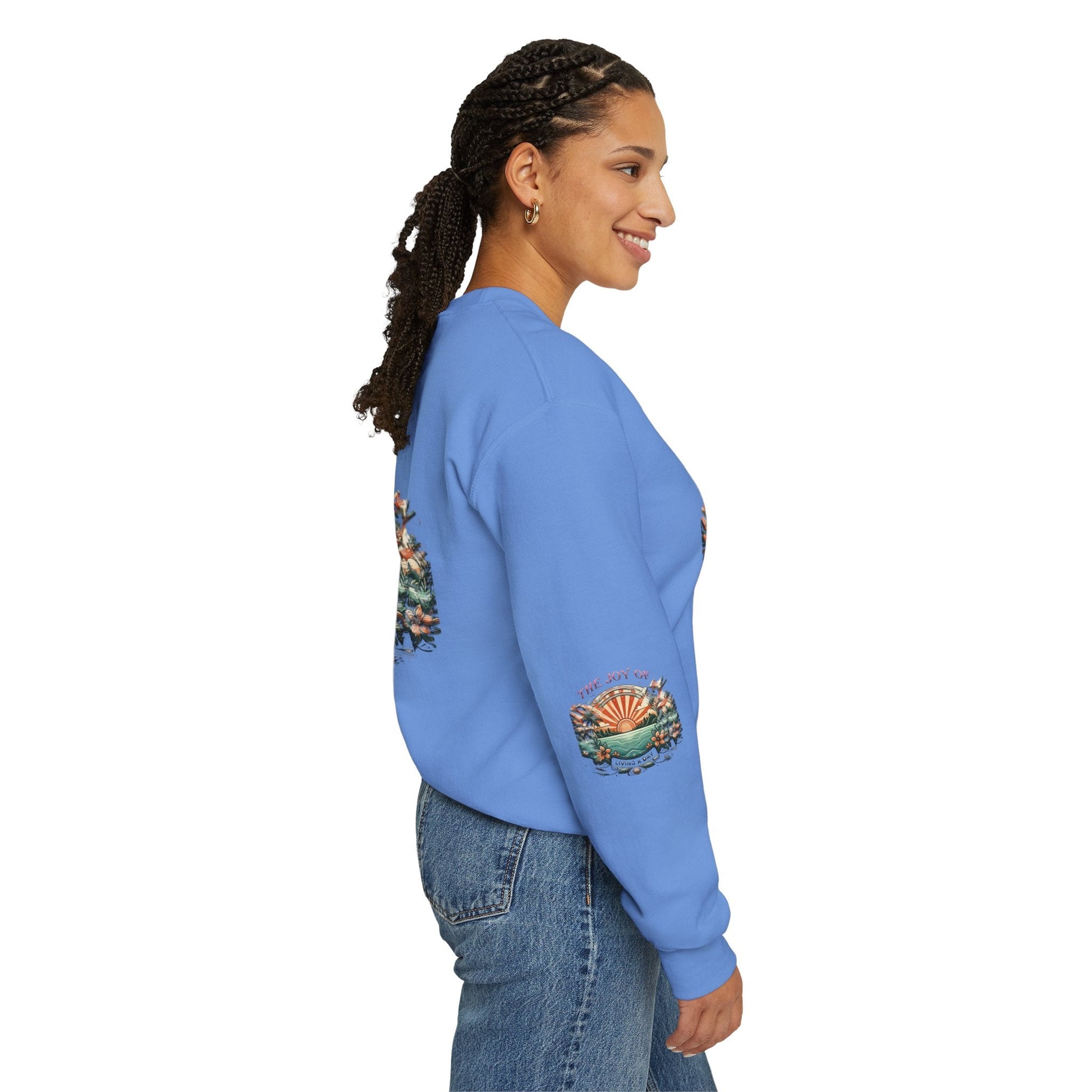 Unisex Heavy Blend - Crewneck Sweatshirt- The Joy Of Living a Day