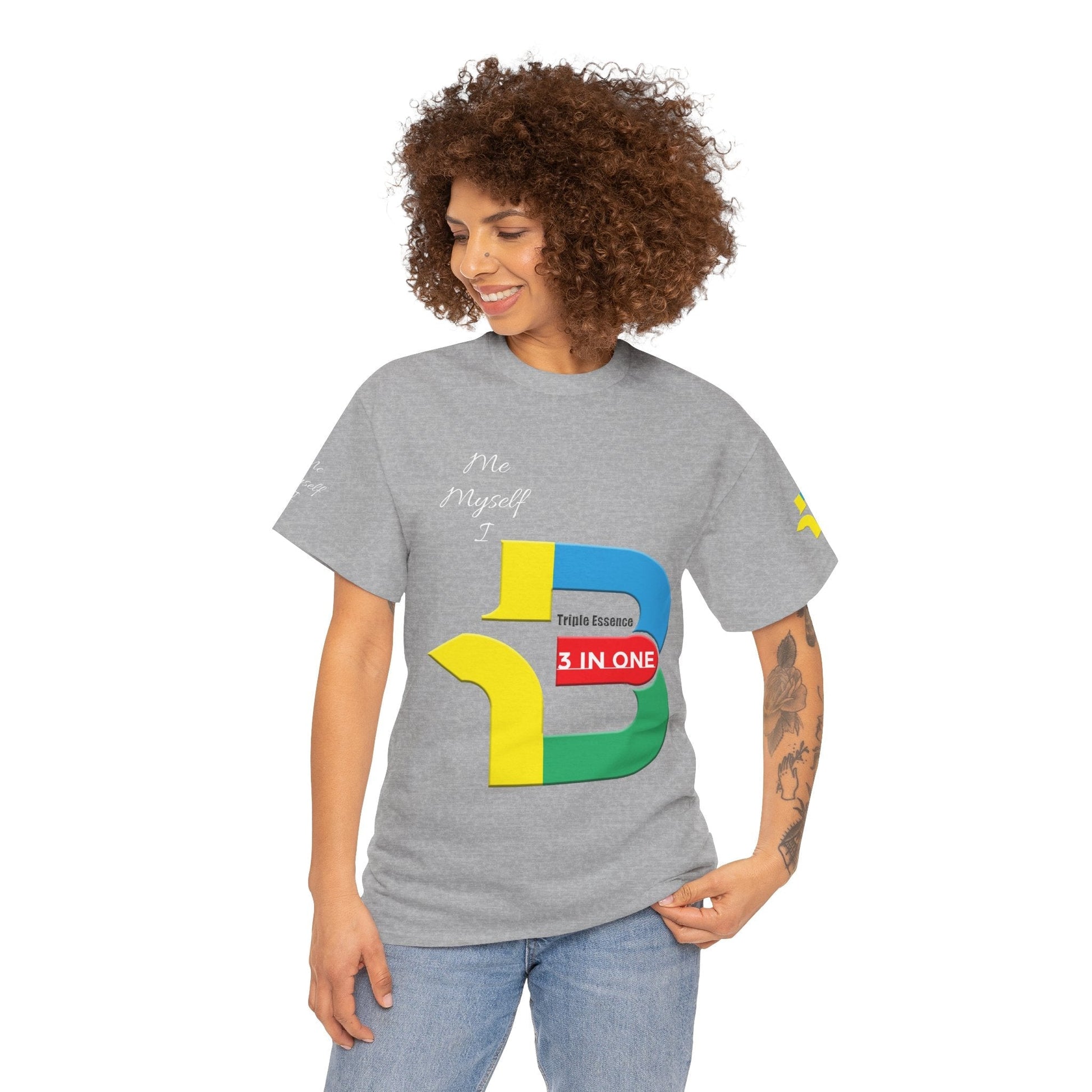 Unisex Heavy Cotton t-shirt 3 in one t-shirt for Comfort & Durability.