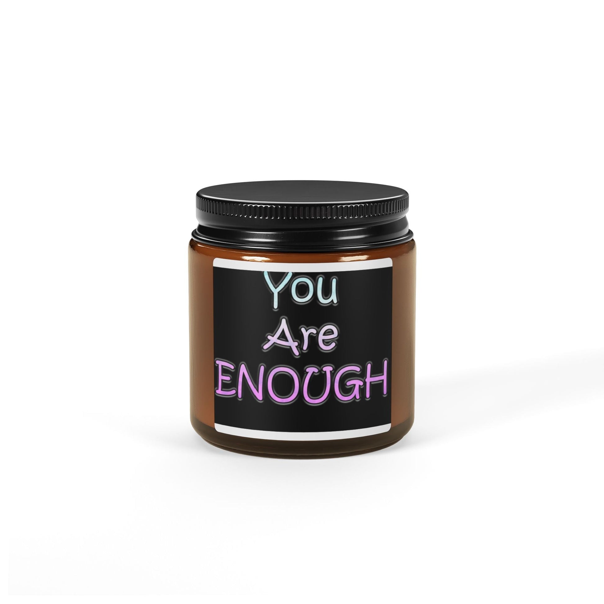 Scented Soy Candle Multi Size Amber Jar You Are Enough