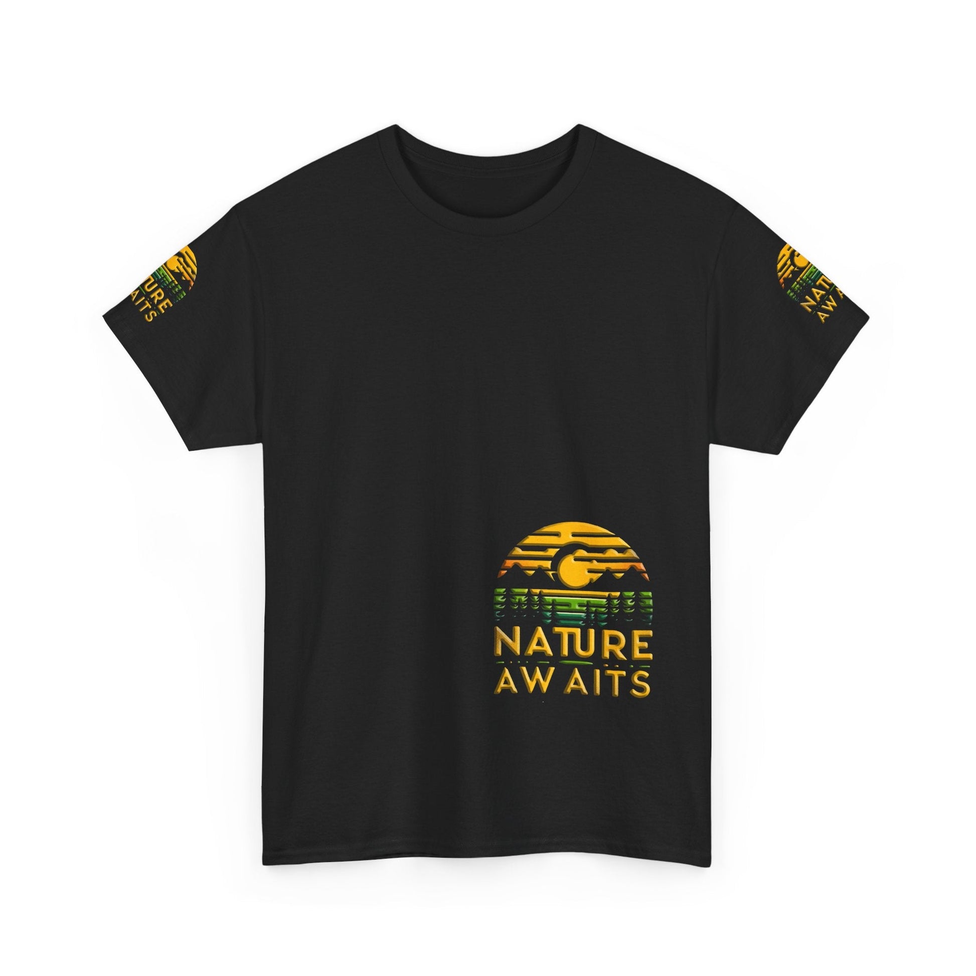 Unisex Heavy Cotton t-shirt Nature Awaits t-shirtt for Comfort