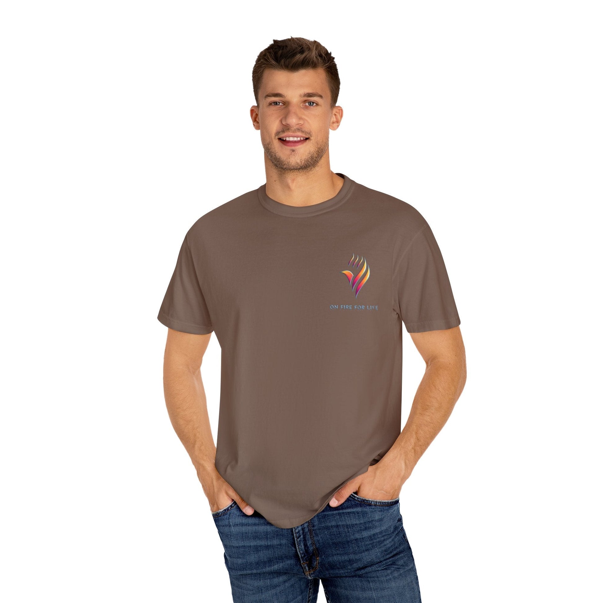 Unisex Garment-Dyed T-shirt - On Fire for Life Ethically Made