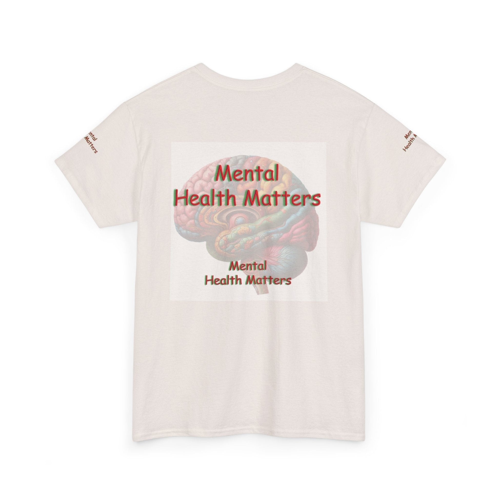 Unisex Heavy Cotton Tee - Mental Health Matters - Stay Focus