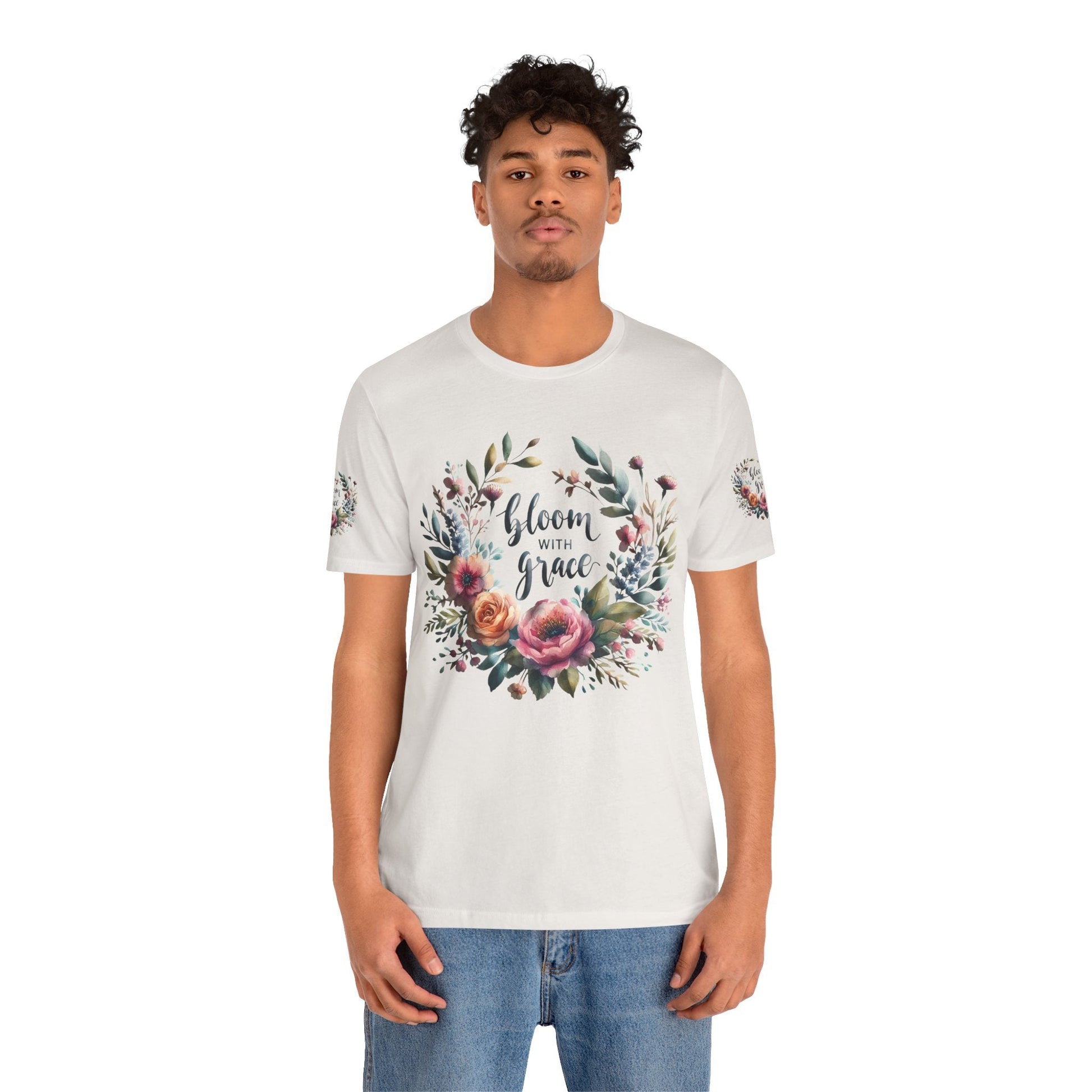 Floral Inspirational T-shirt | Graceful & Vibrant Everyday Wear