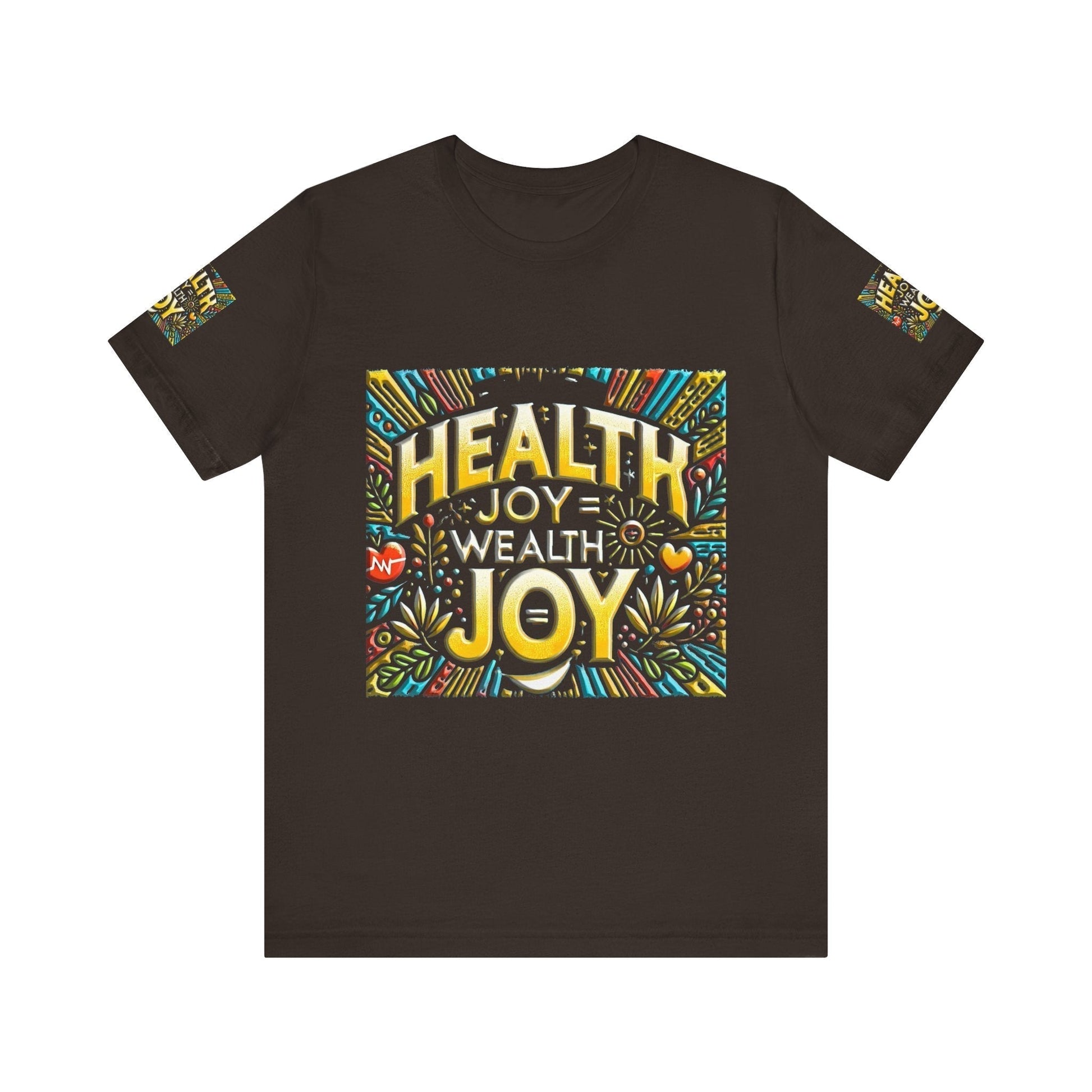 Unisex Jersey Short Sleeve T-shirte – Health Joy - Wealth Joy | Comfy Fit