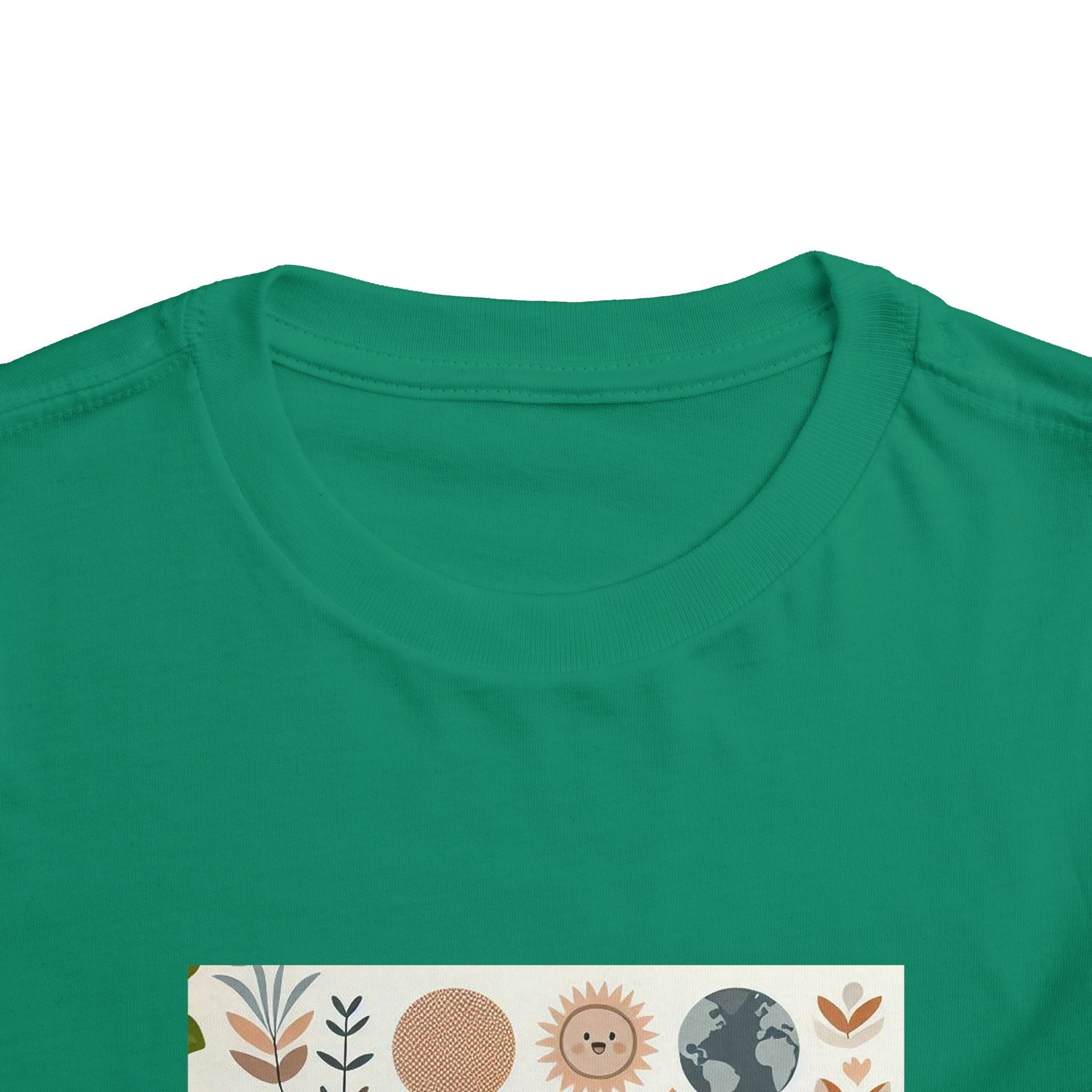 Eco-Friendly Toddler Short Sleeve T-shirt - with Nature Print