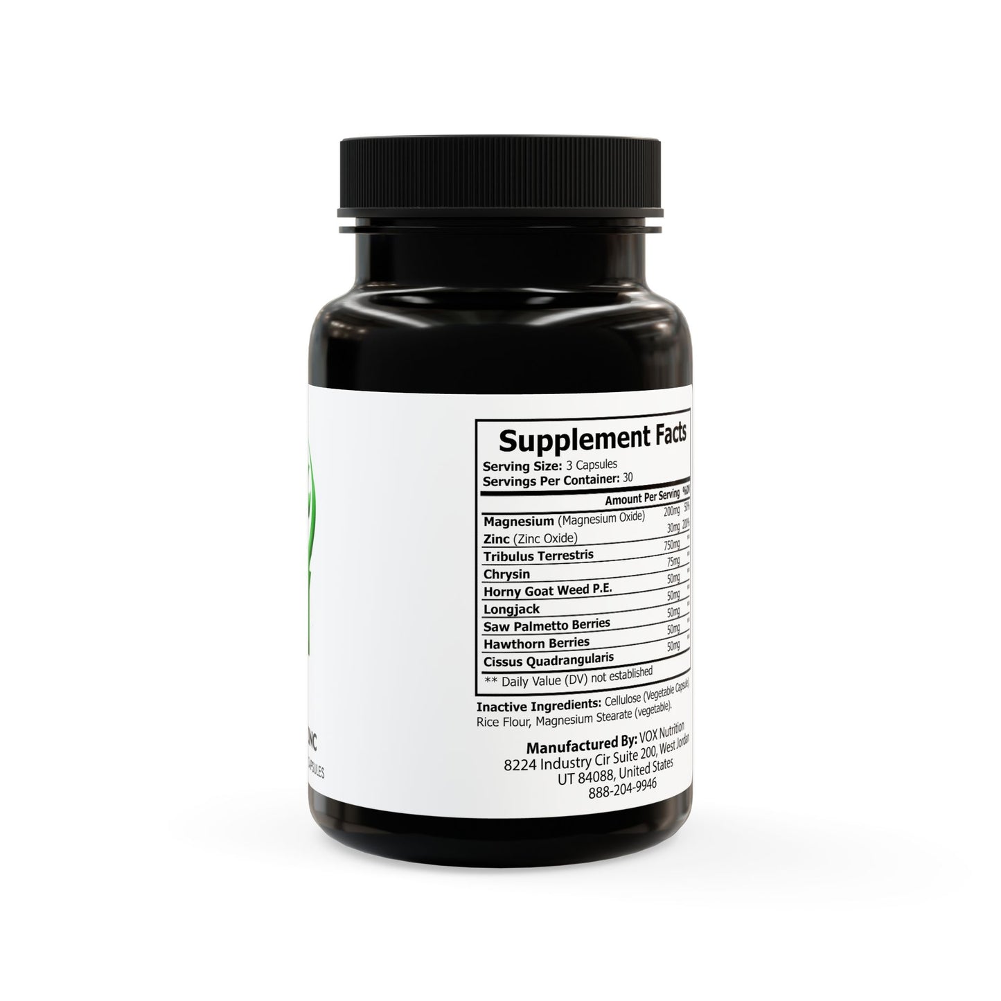 Magnesium Zinc Supplement (90 Capsules)