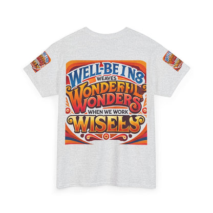 Unisex Heavy Cotton Tee with motivational text design.