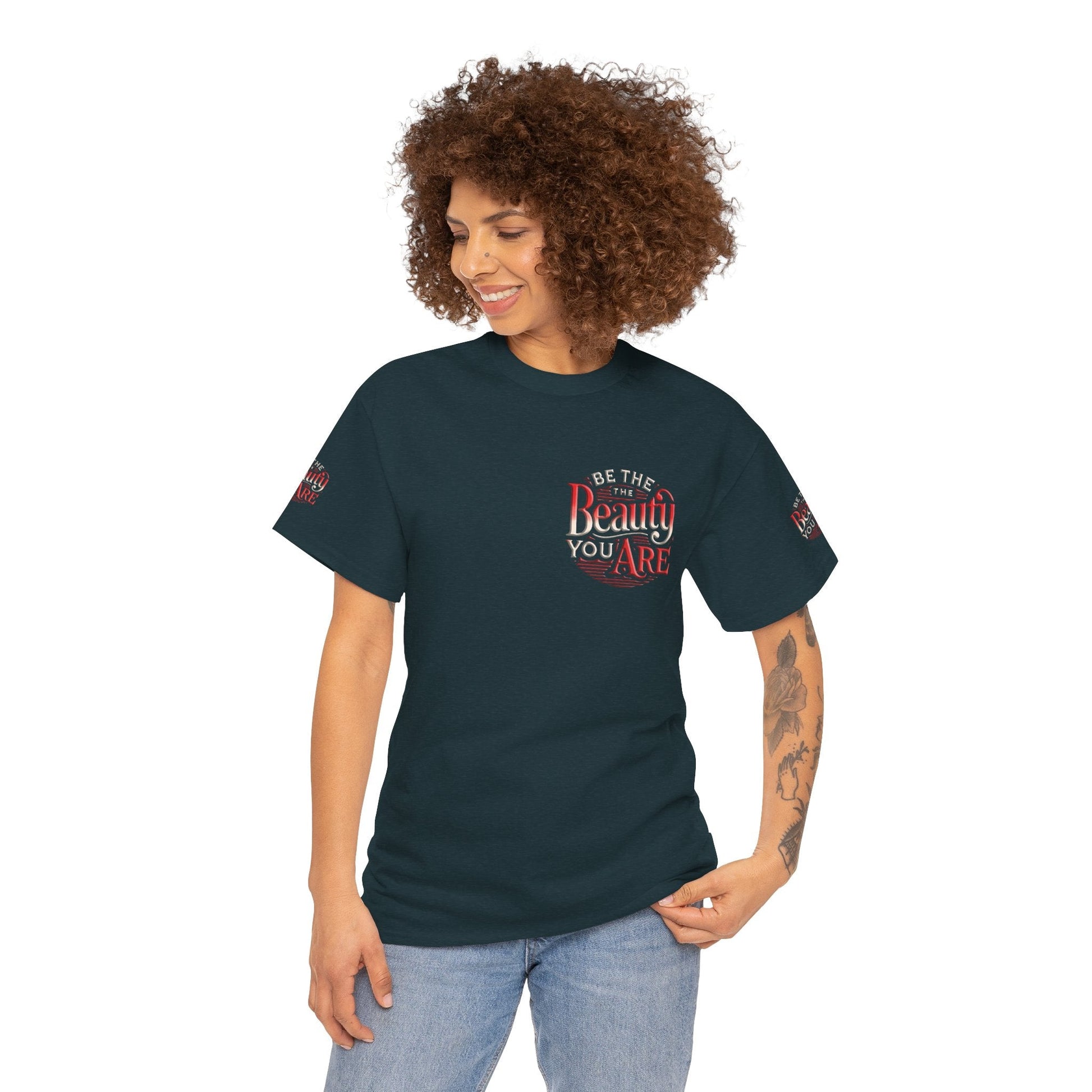 Unisex Heavy Cotton T-shirt - Be the Beauty You Are  Classic & Comfy