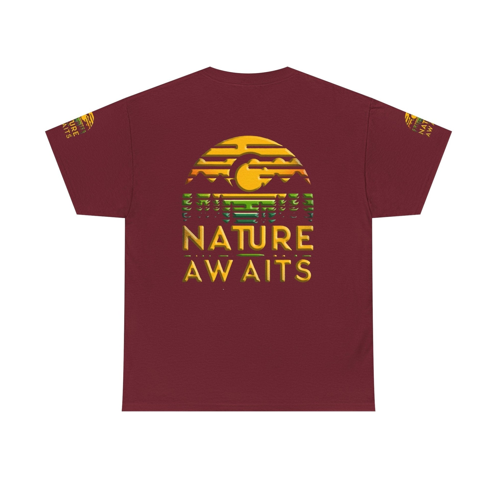 Unisex Heavy Cotton t-shirt nature Awaits t-shirt for Durability